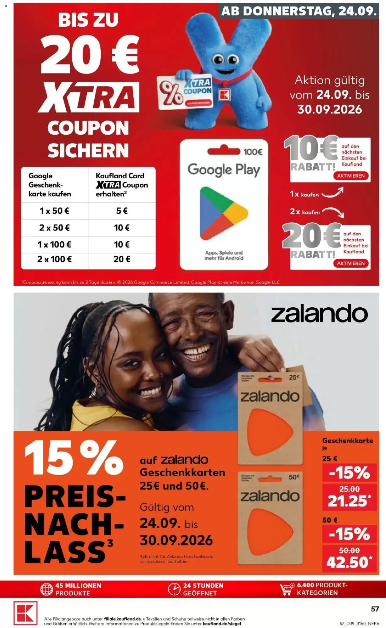 Kaufland Prospekt (ab 24.09.2026) zum Blättern - Seite 57