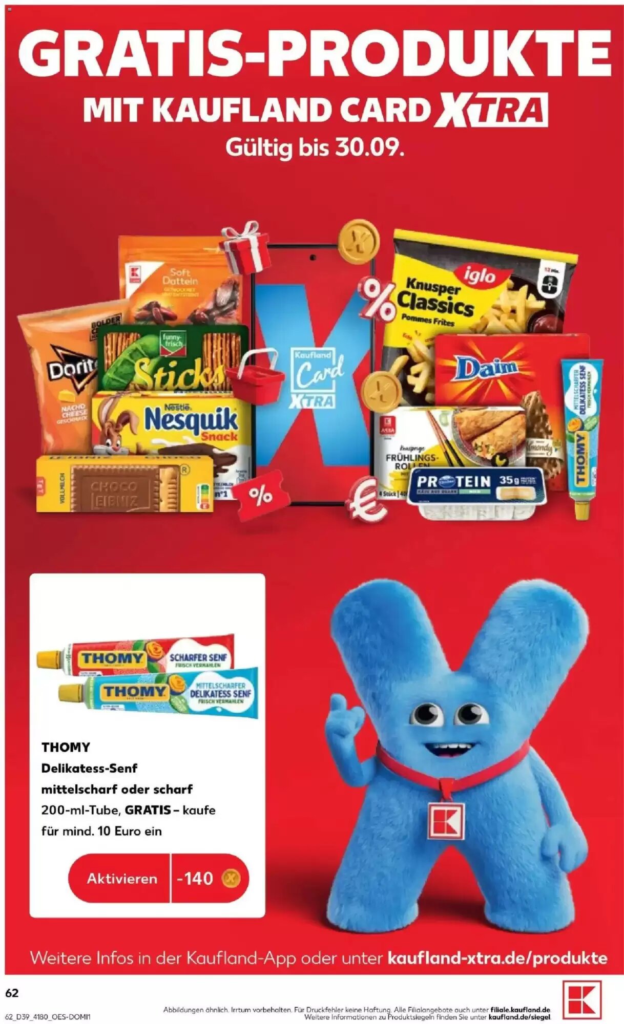 Kaufland Prospekt (ab 24.09.2026) zum Blättern - Seite 62