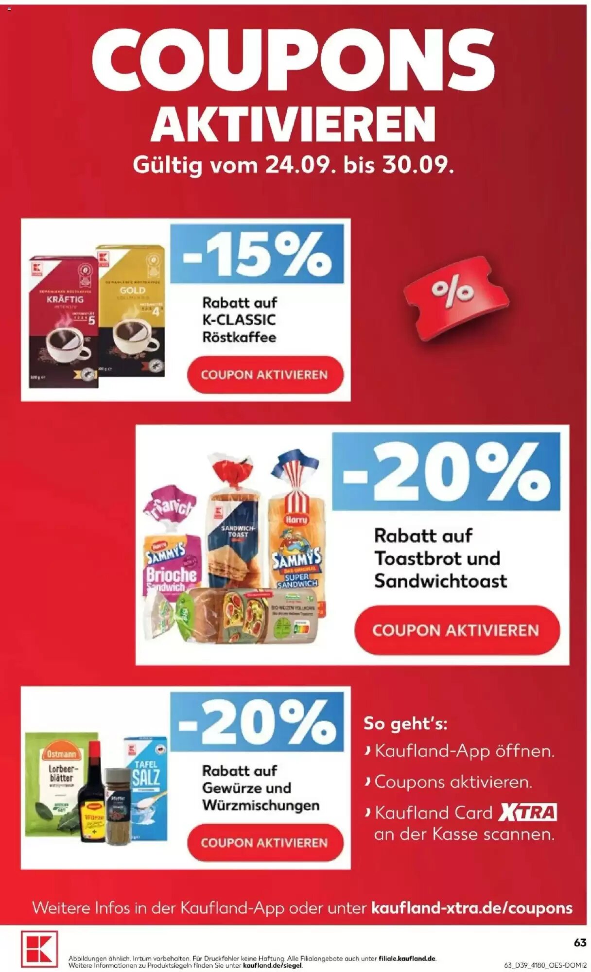 Kaufland Prospekt (ab 24.09.2026) zum Blättern - Seite 63