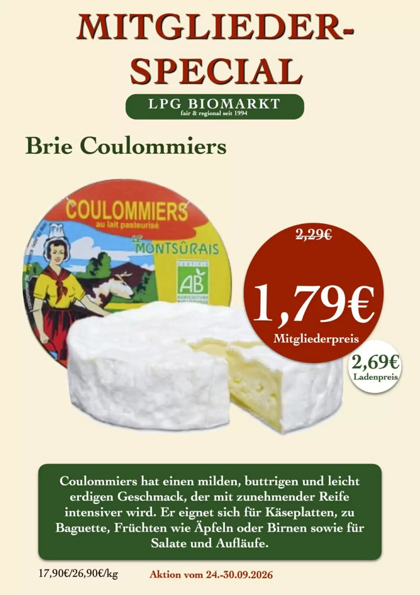 LPG Biomarkt Prospekt (ab 24.09.2026) zum Blättern - Seite 10