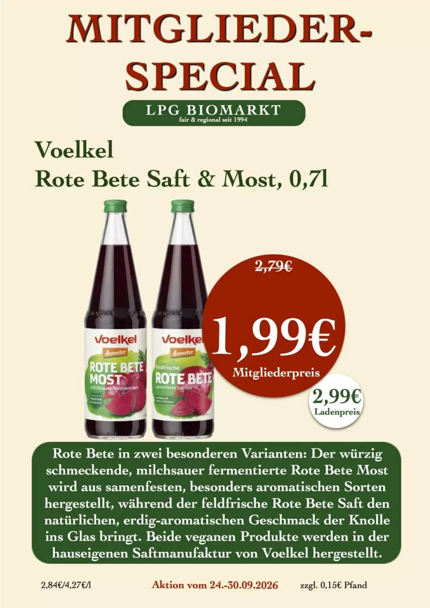LPG Biomarkt Prospekt (ab 24.09.2026) zum Blättern - Seite 15