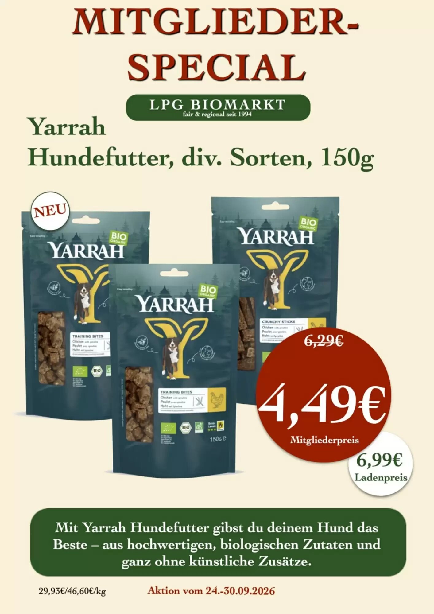 LPG Biomarkt Prospekt (ab 24.09.2026) zum Blättern - Seite 16