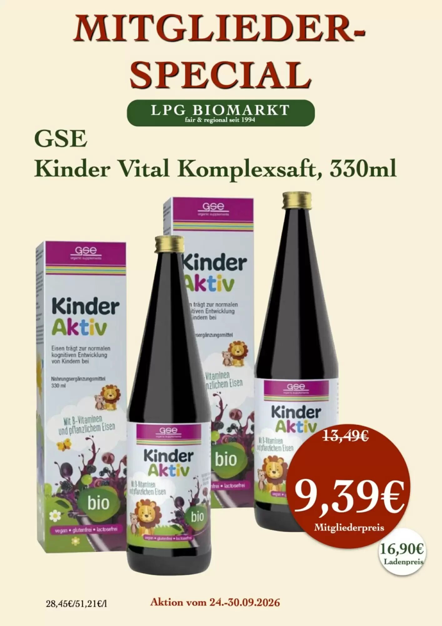 LPG Biomarkt Prospekt (ab 24.09.2026) zum Blättern - Seite 18