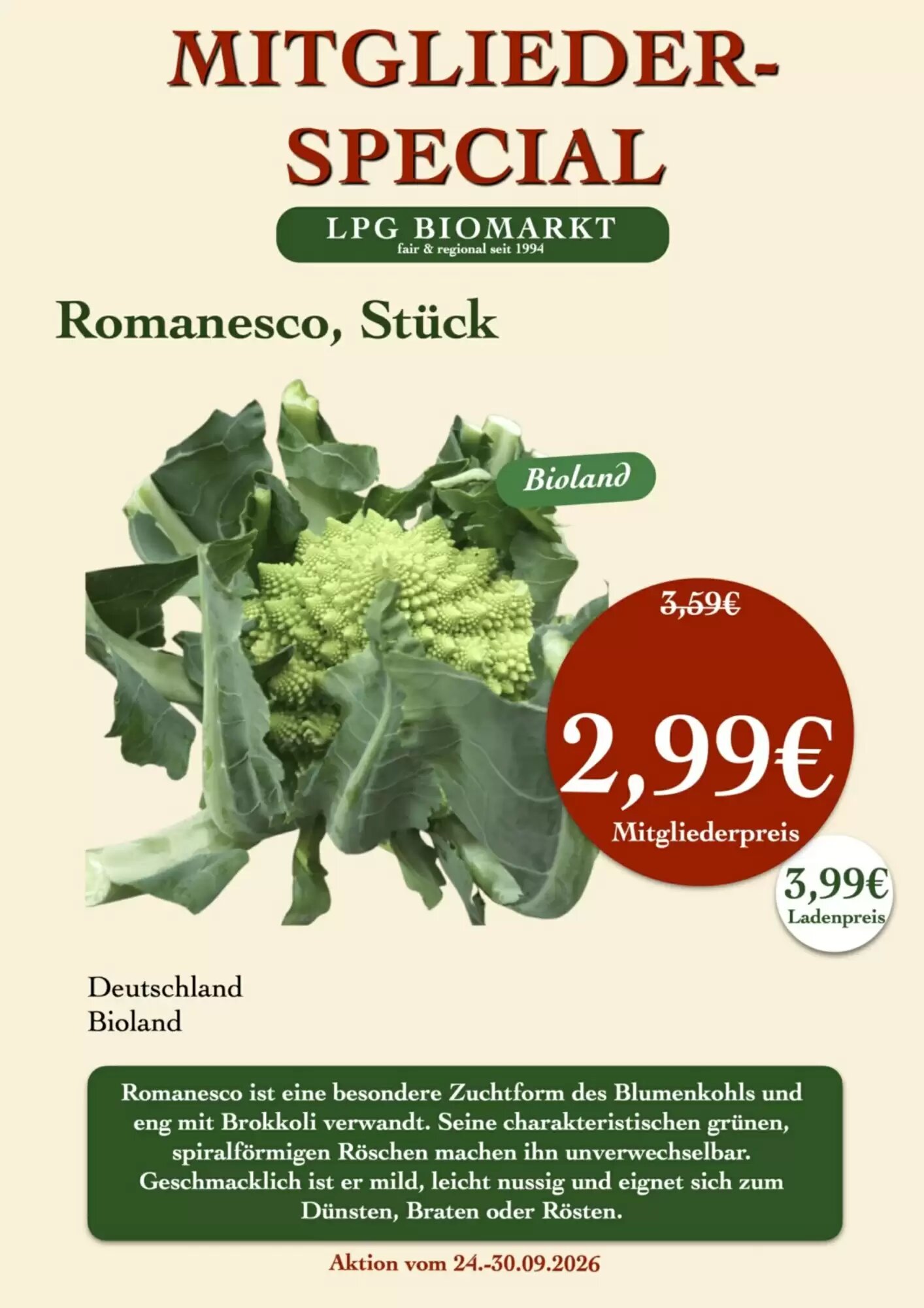 LPG Biomarkt Prospekt (ab 24.09.2026) zum Blättern - Seite 6
