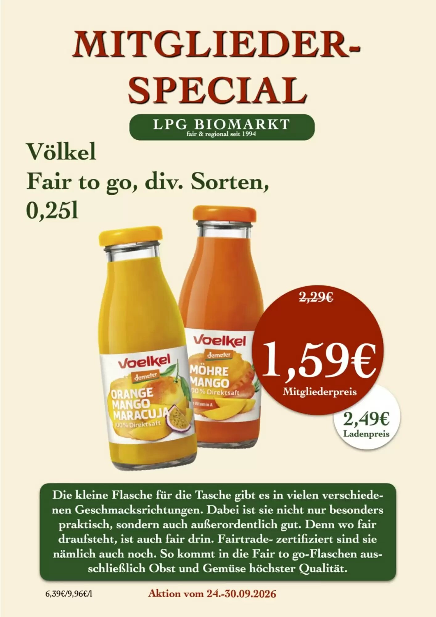 LPG Biomarkt Prospekt (ab 24.09.2026) zum Blättern - Seite 9