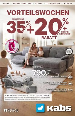Kabs Polsterwelt Prospekt (ab 24.09.2026) zum Blättern
