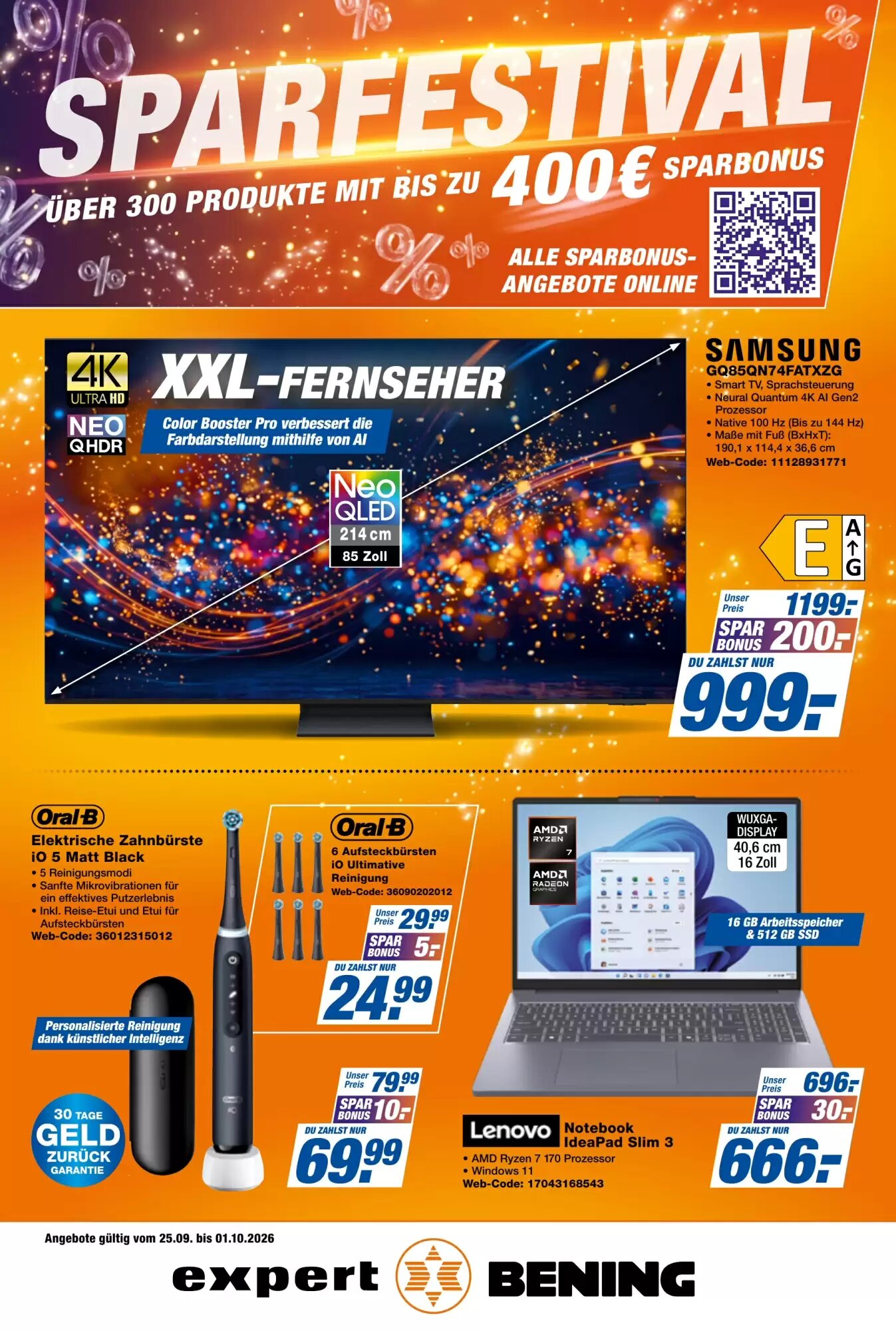 Expert Bening Prospekt (ab 25.09.2026) zum Blättern - Seite 1