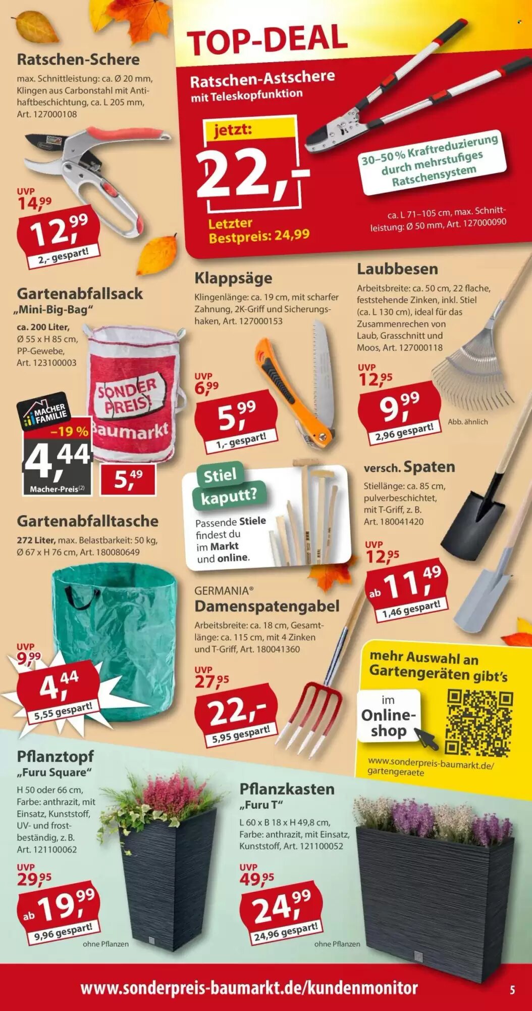 Sonderpreis Baumarkt Prospekt (ab 26.09.2026) zum Blättern - Seite 5