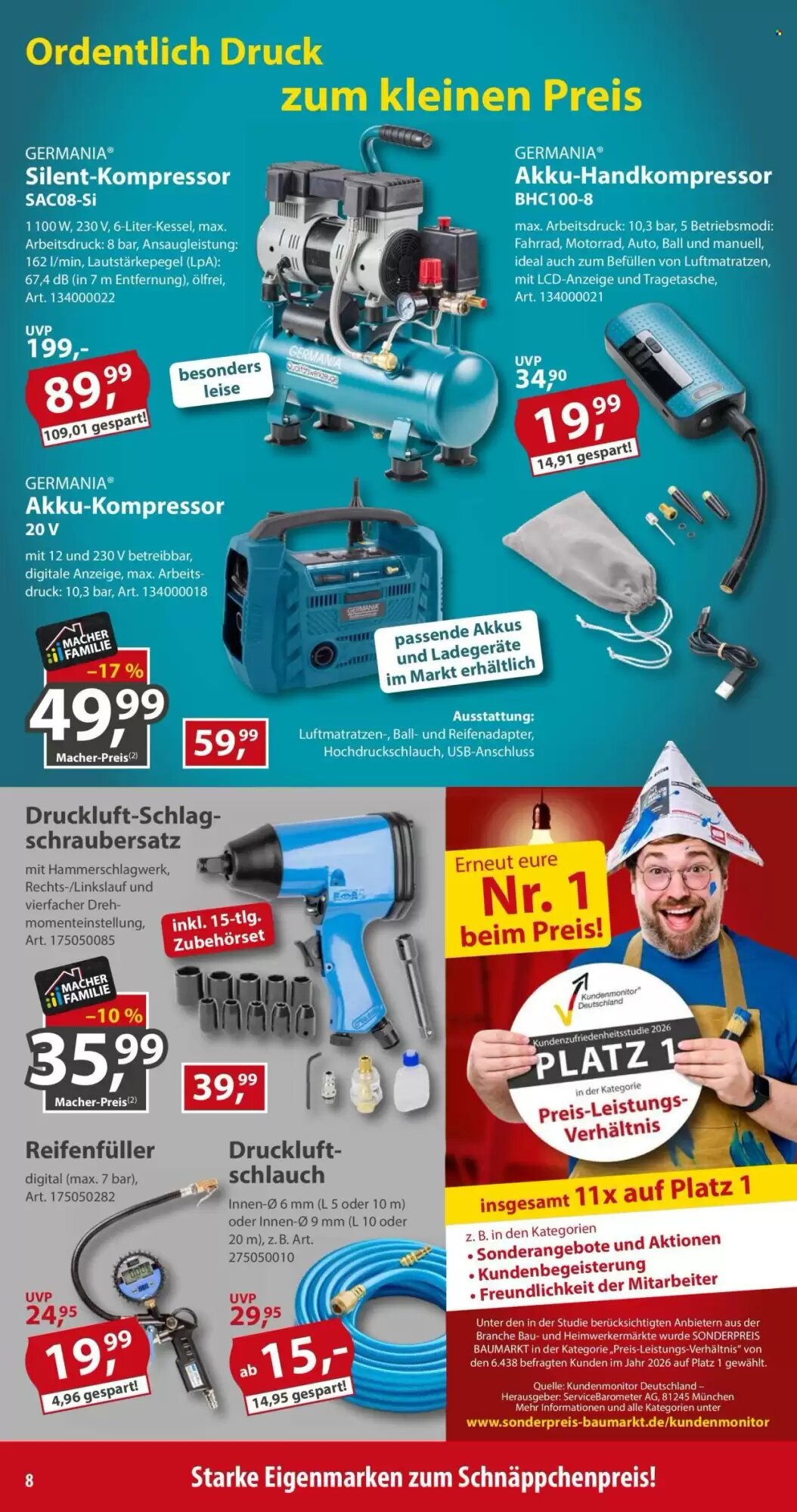 Sonderpreis Baumarkt Prospekt (ab 26.09.2026) zum Blättern - Seite 8