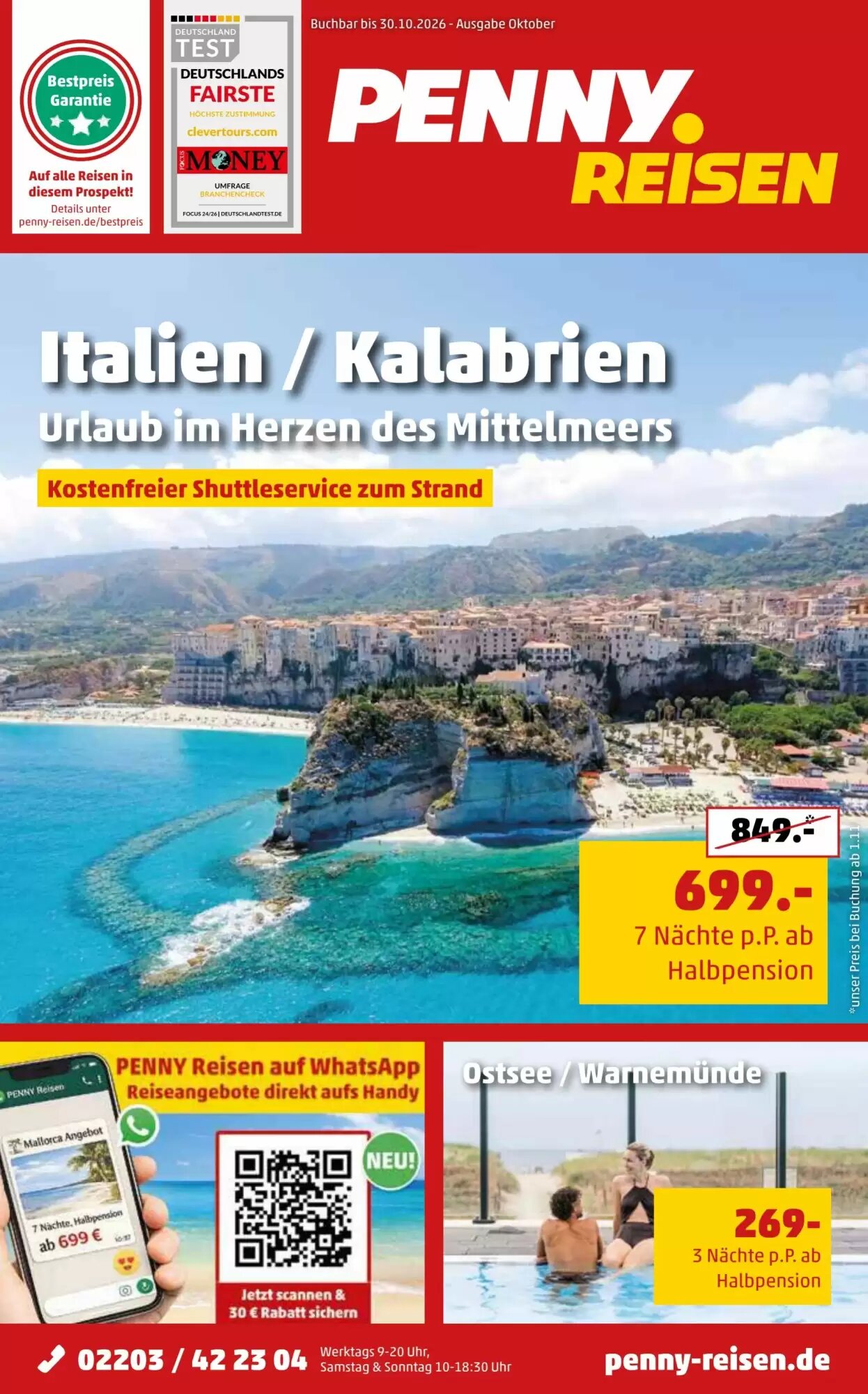 Penny Reisen Prospekt (ab 26.09.2026) zum Blättern - Seite 1