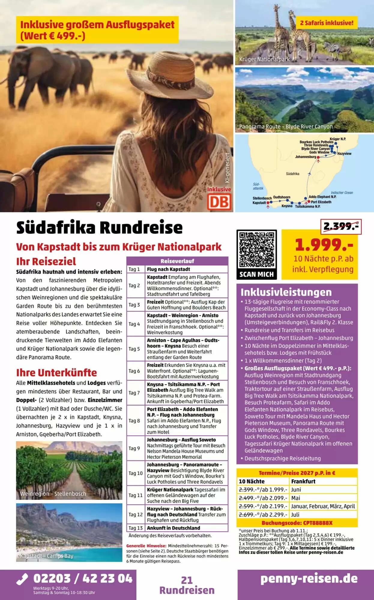 Penny Reisen Prospekt (ab 26.09.2026) zum Blättern - Seite 21