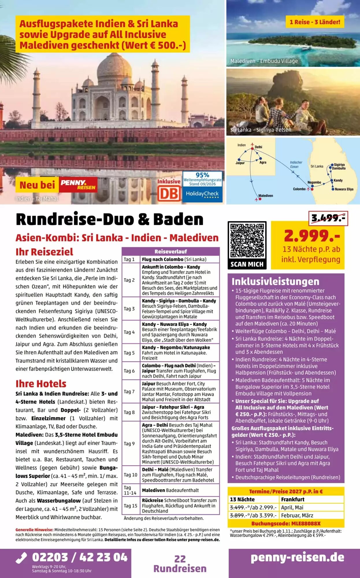 Penny Reisen Prospekt (ab 26.09.2026) zum Blättern - Seite 22