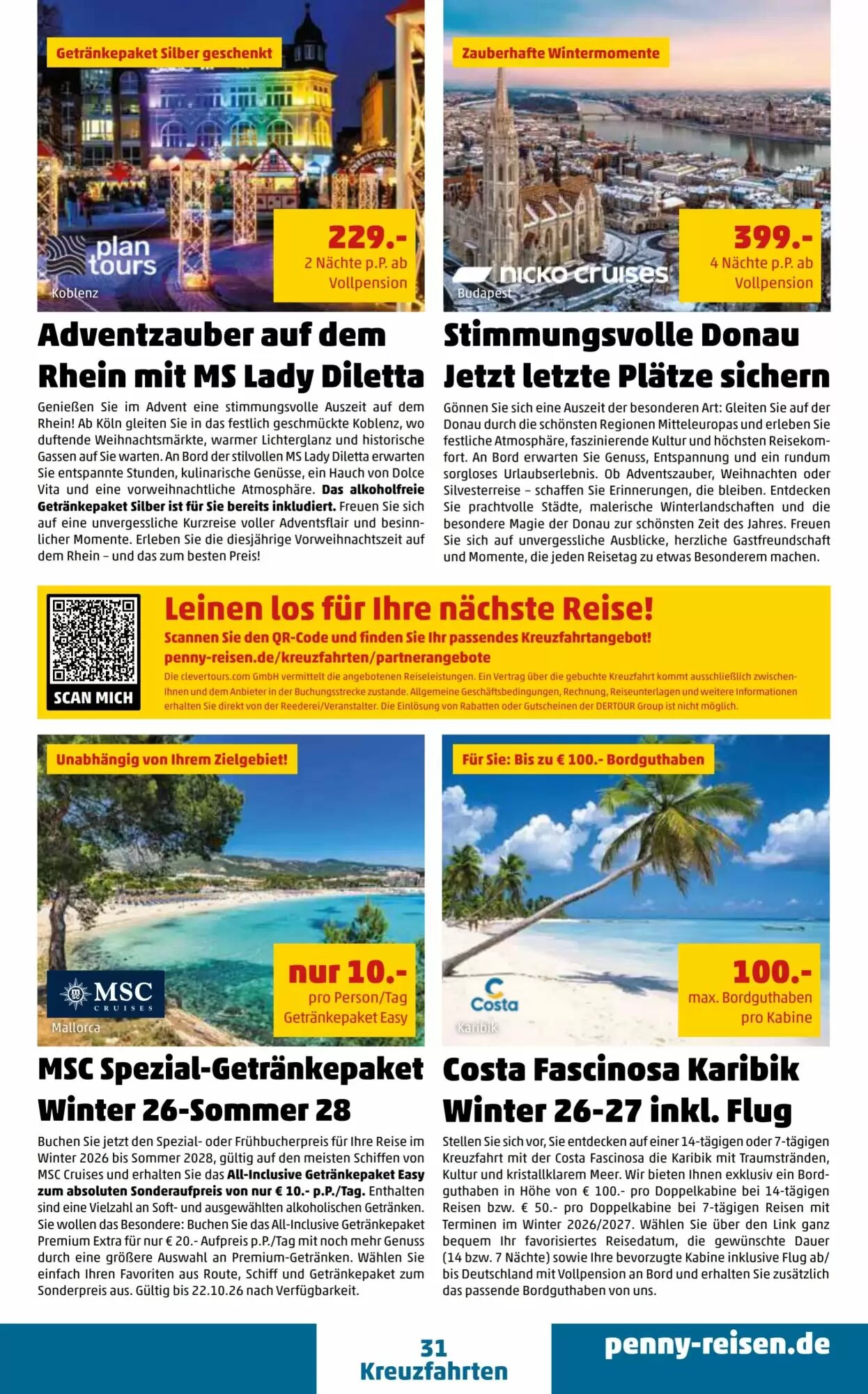 Penny Reisen Prospekt (ab 26.09.2026) zum Blättern - Seite 31