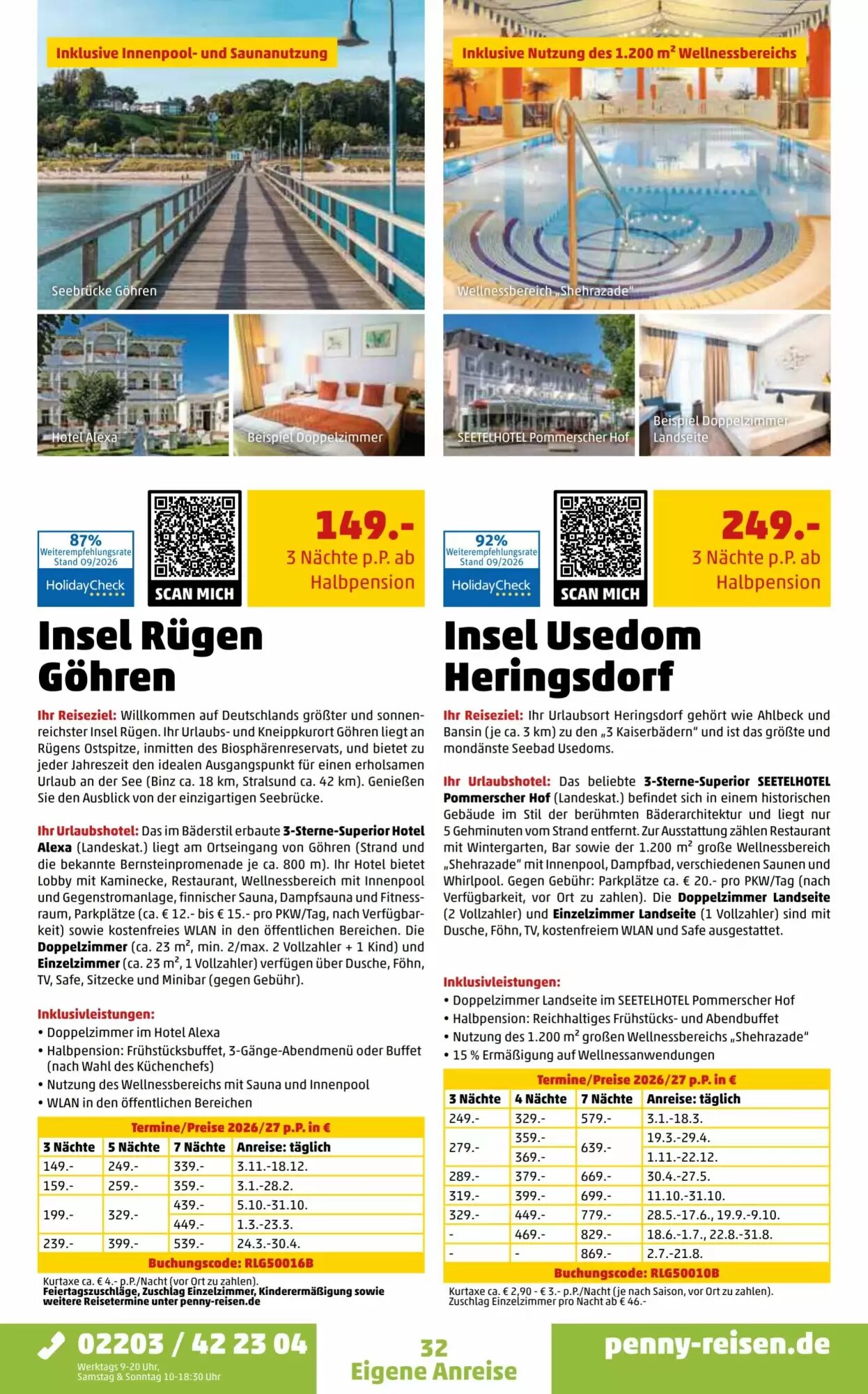 Penny Reisen Prospekt (ab 26.09.2026) zum Blättern - Seite 32