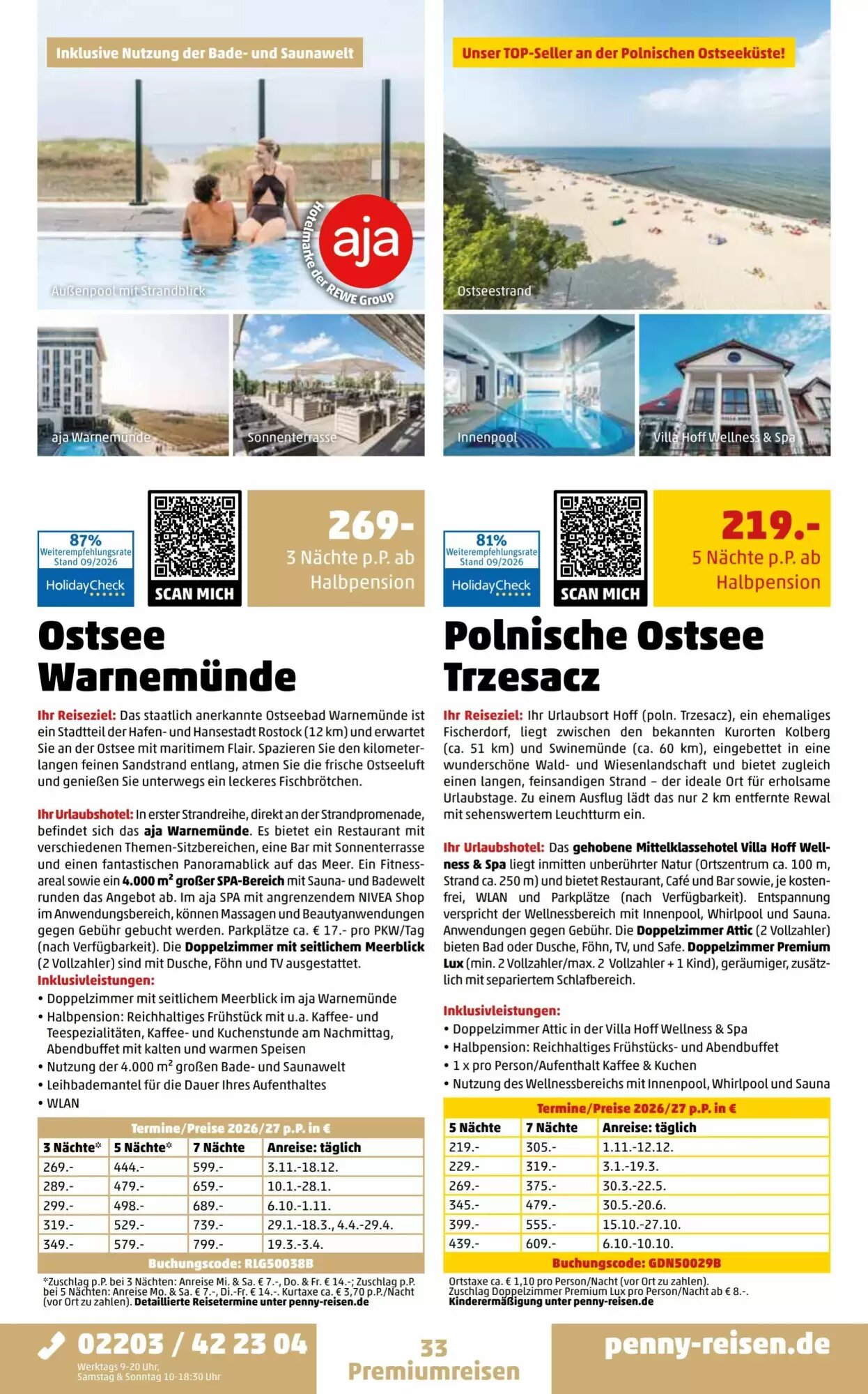 Penny Reisen Prospekt (ab 26.09.2026) zum Blättern - Seite 33
