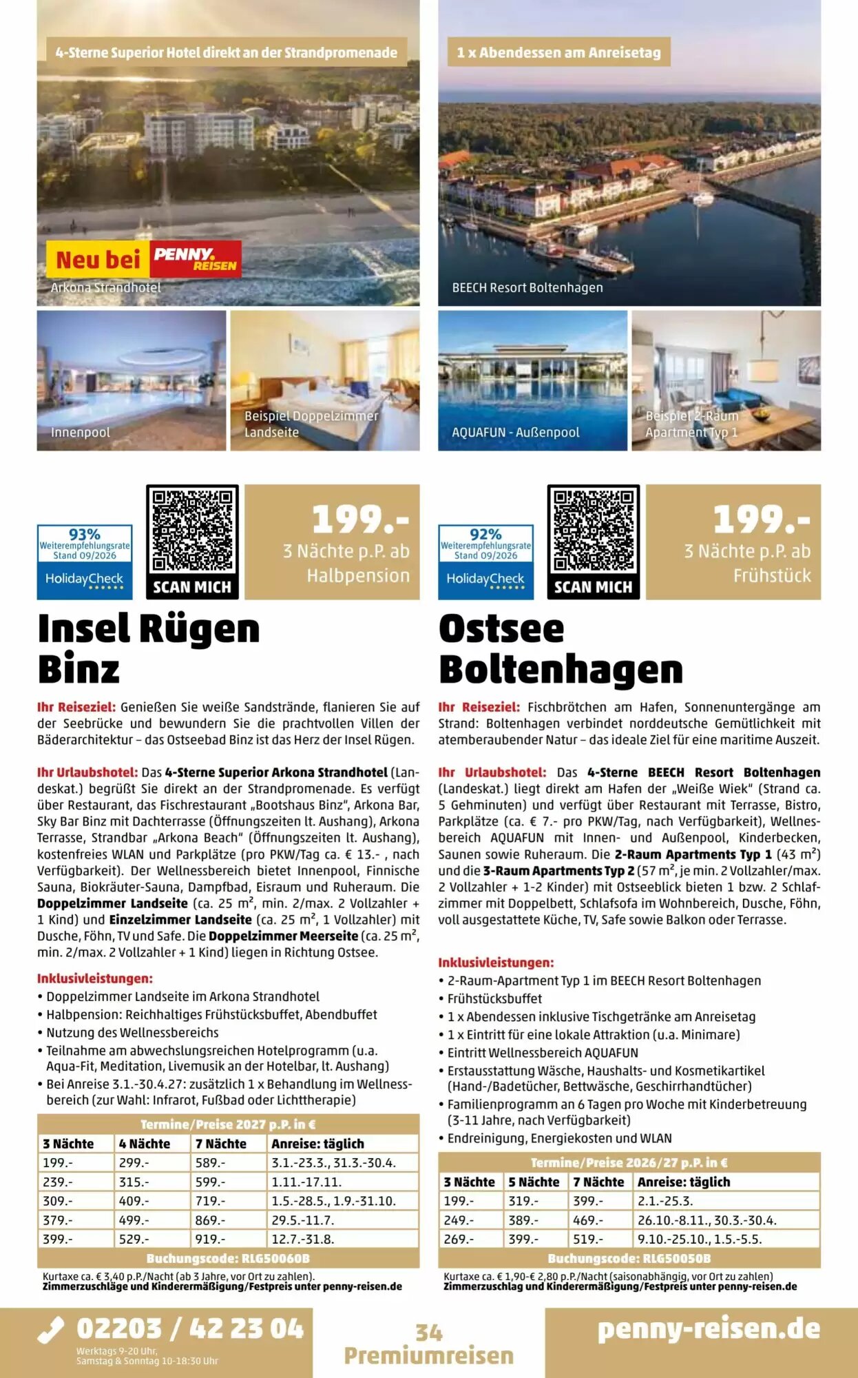 Penny Reisen Prospekt (ab 26.09.2026) zum Blättern - Seite 34