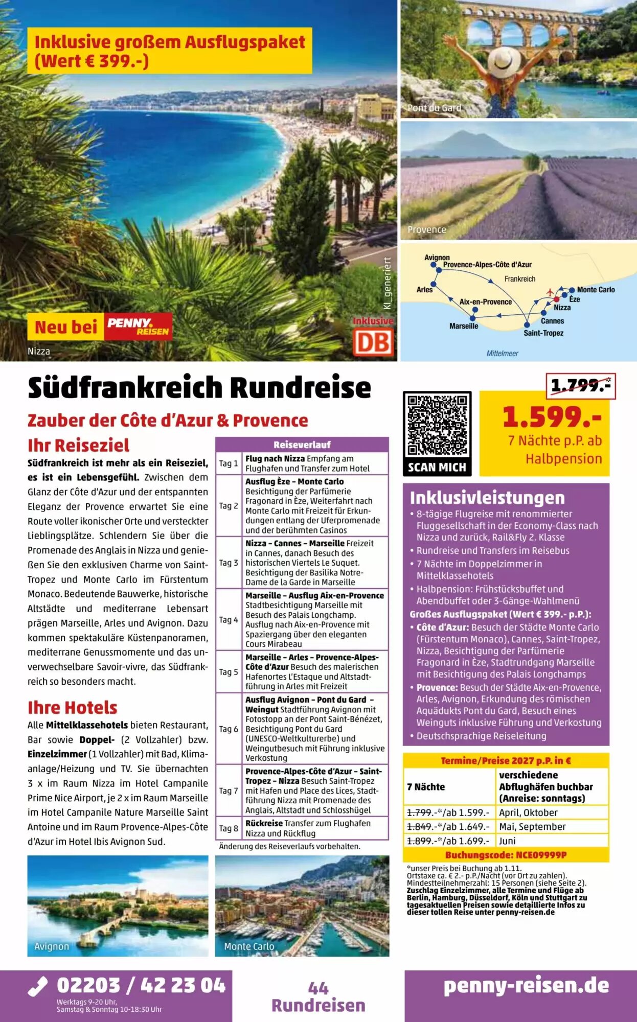 Penny Reisen Prospekt (ab 26.09.2026) zum Blättern - Seite 44