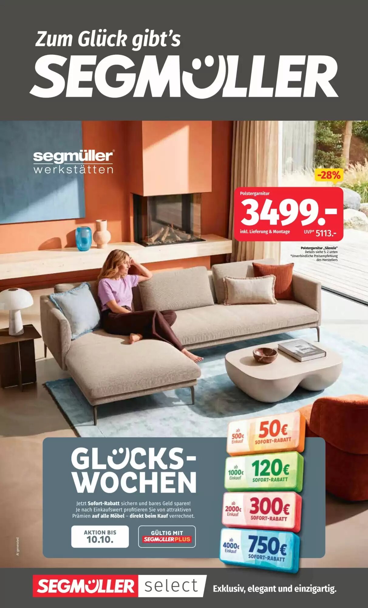 Segmüller Prospekt (ab 26.09.2026) zum Blättern - Seite 1