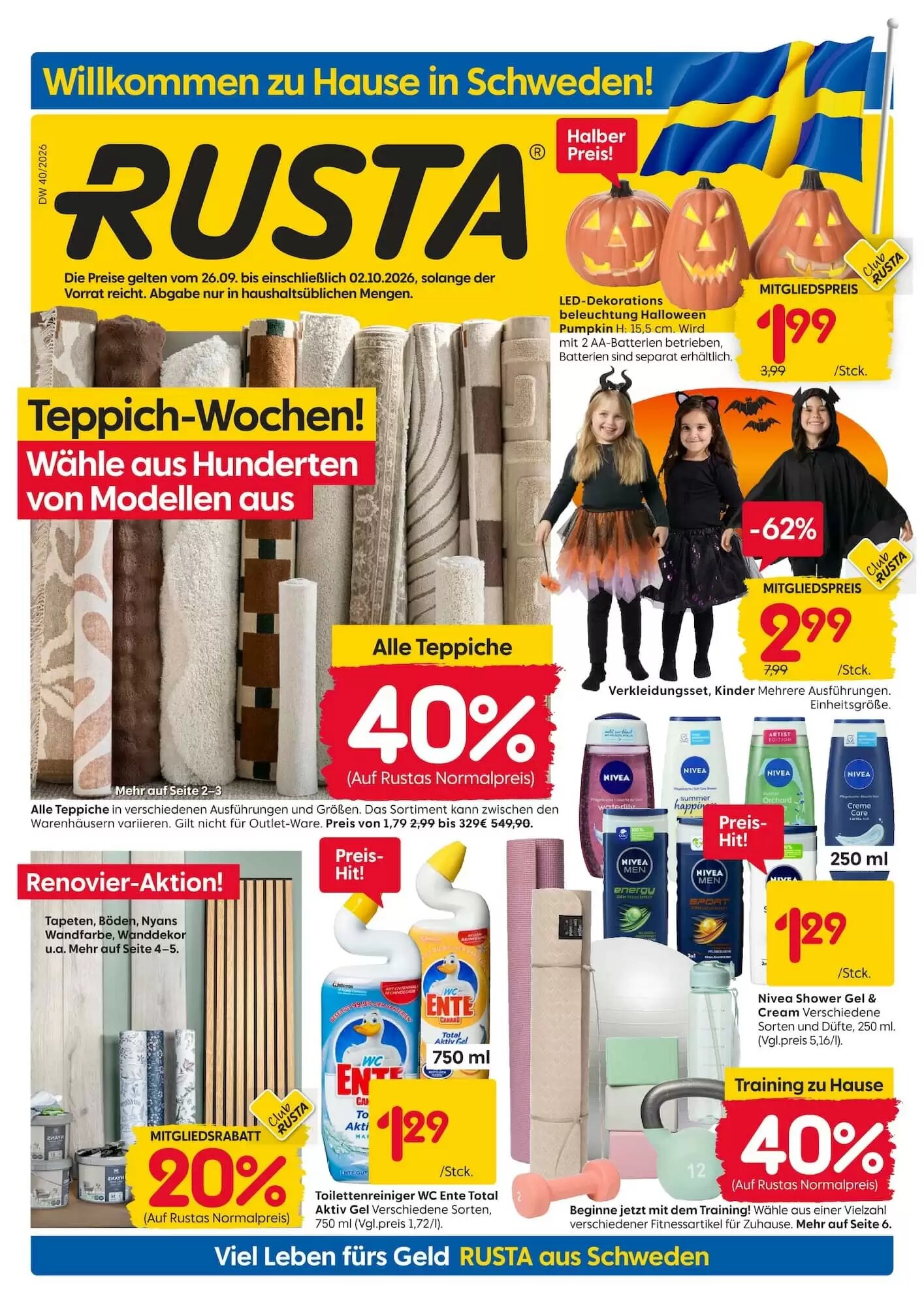 Rusta Prospekt (ab 26.09.2026) zum Blättern - Seite 1