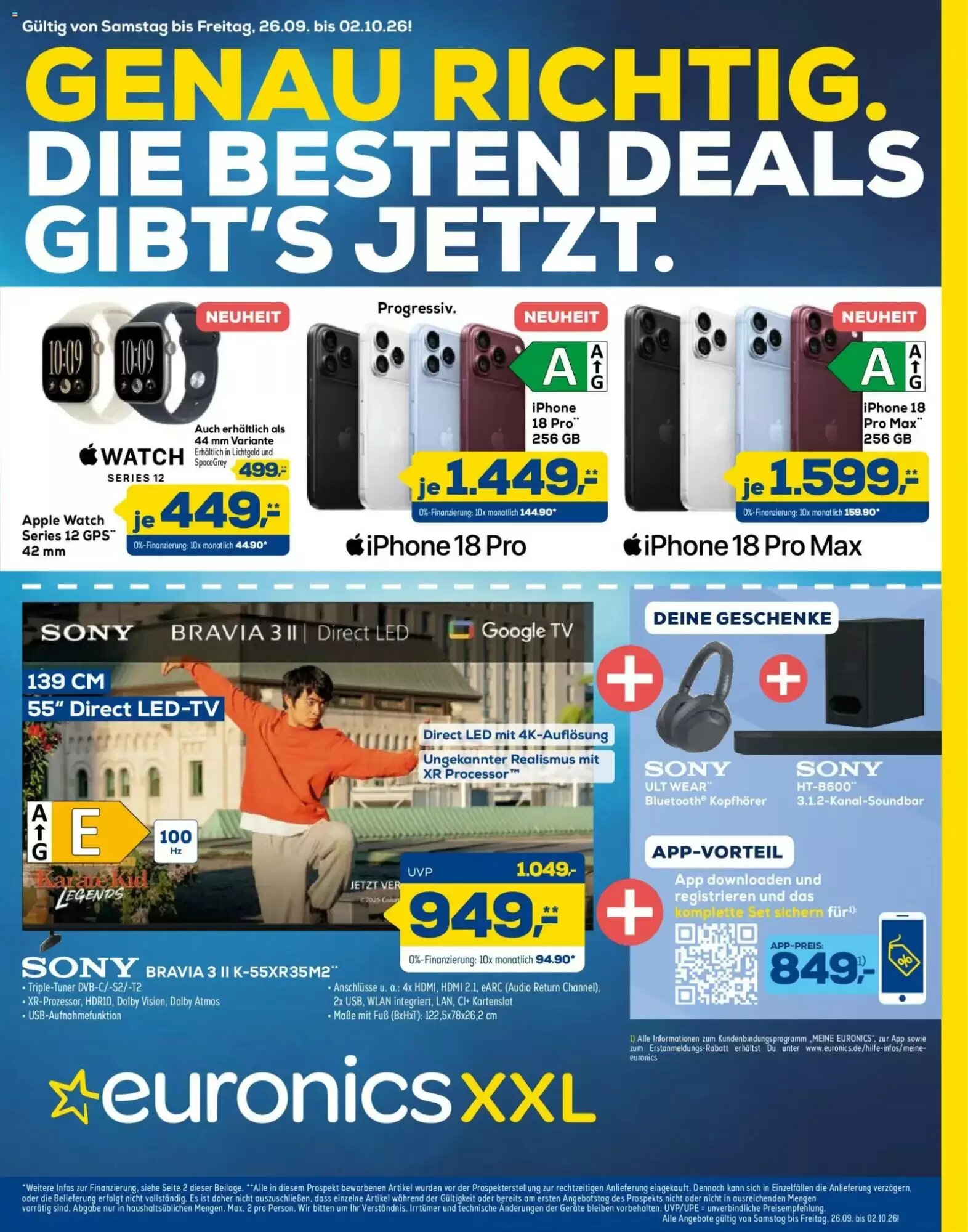 Euronics Prospekt (ab 26.09.2026) zum Blättern - Seite 1