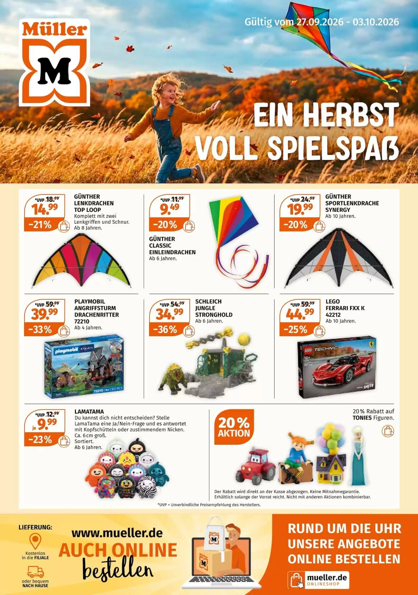 Müller Prospekt (ab 27.09.2026) zum Blättern - Seite 1