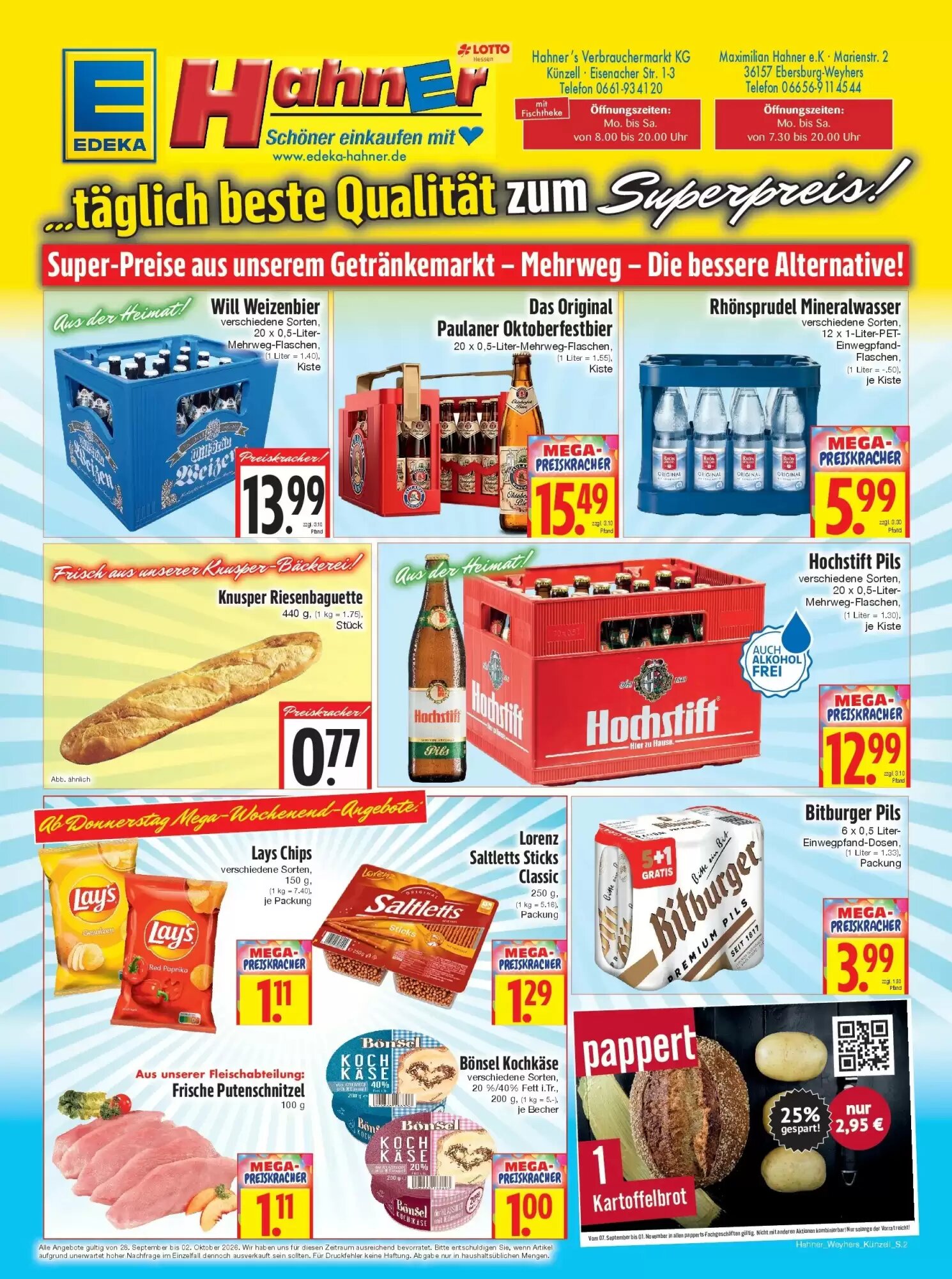 EDEKA Hahner Prospekt (ab 27.09.2026) zum Blättern - Seite 2