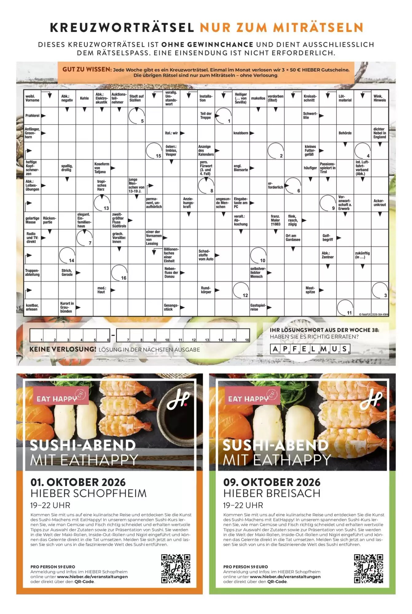 Hieber's Frische Center Prospekt (ab 27.09.2026) zum Blättern - Seite 15