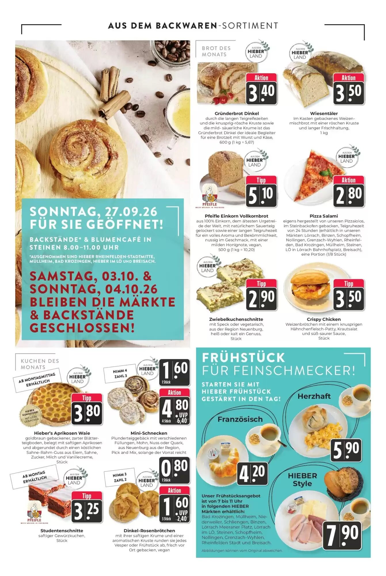 Hieber's Frische Center Prospekt (ab 27.09.2026) zum Blättern - Seite 6