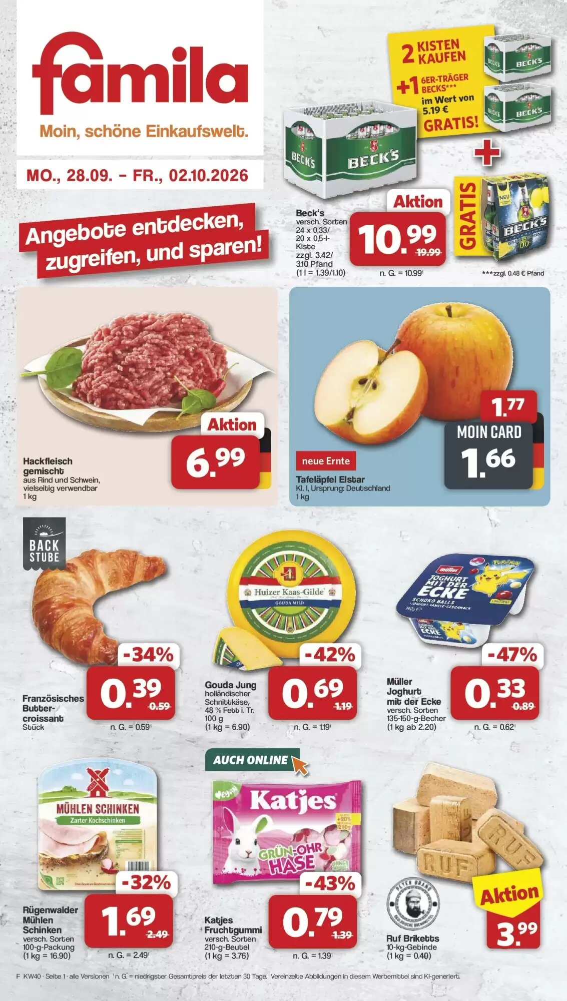 Famila Nord West Prospekt (ab 27.09.2026) zum Blättern - Seite 1