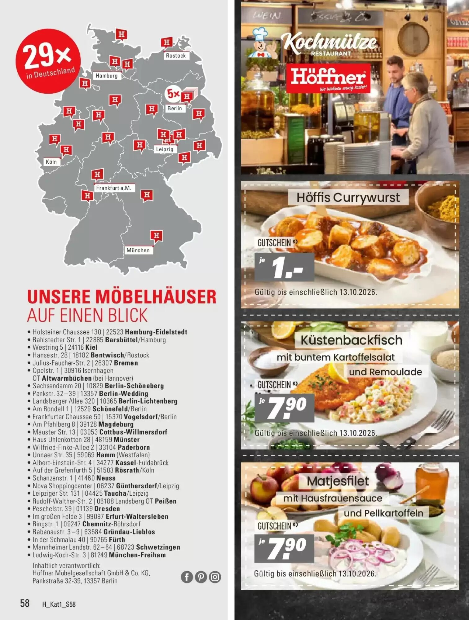 Höffner Prospekt (ab 27.09.2026) zum Blättern - Seite 58