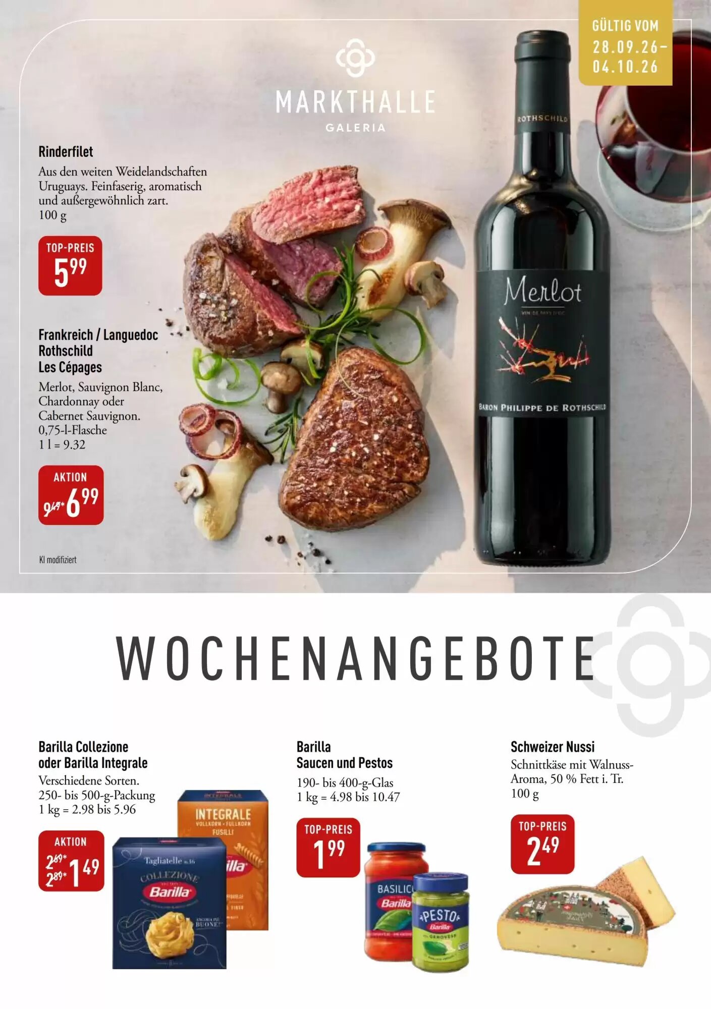 Galeria Markthalle Prospekt (ab 28.09.2026) zum Blättern - Seite 1