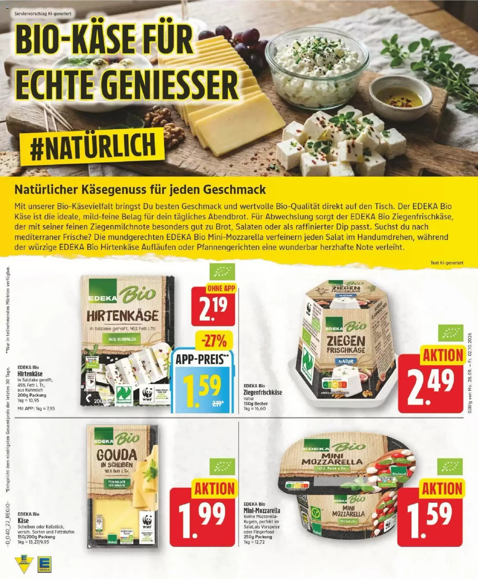Edeka Prospekt (ab 28.09.2026) zum Blättern - Seite 22