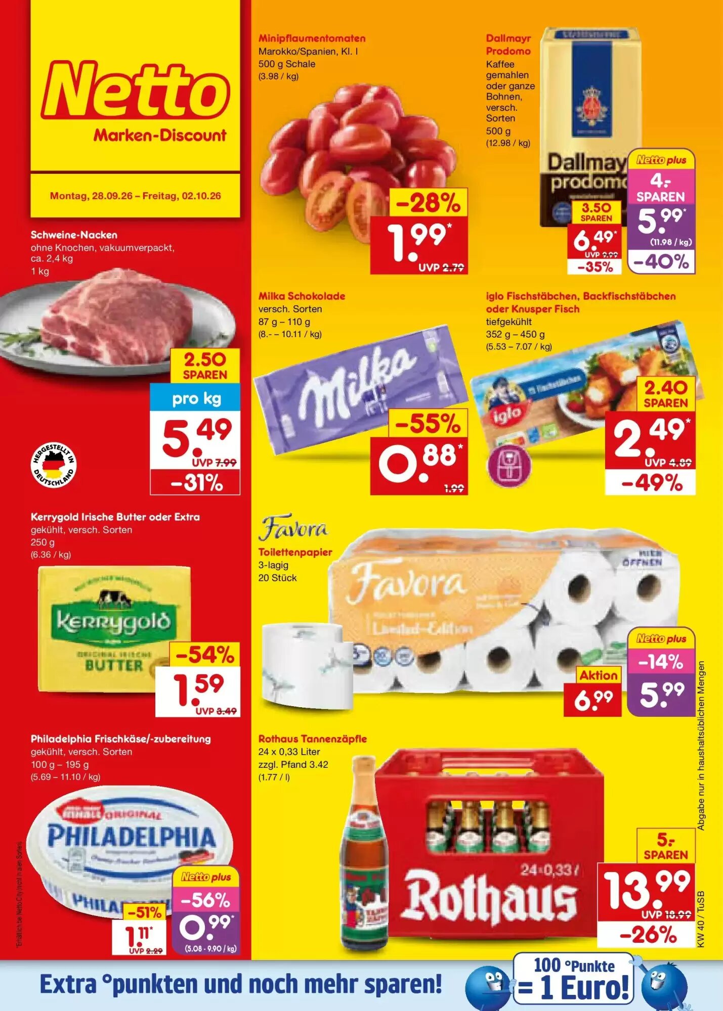 Netto Marken-Discount Prospekt (ab 28.09.2026) zum Blättern - Seite 1