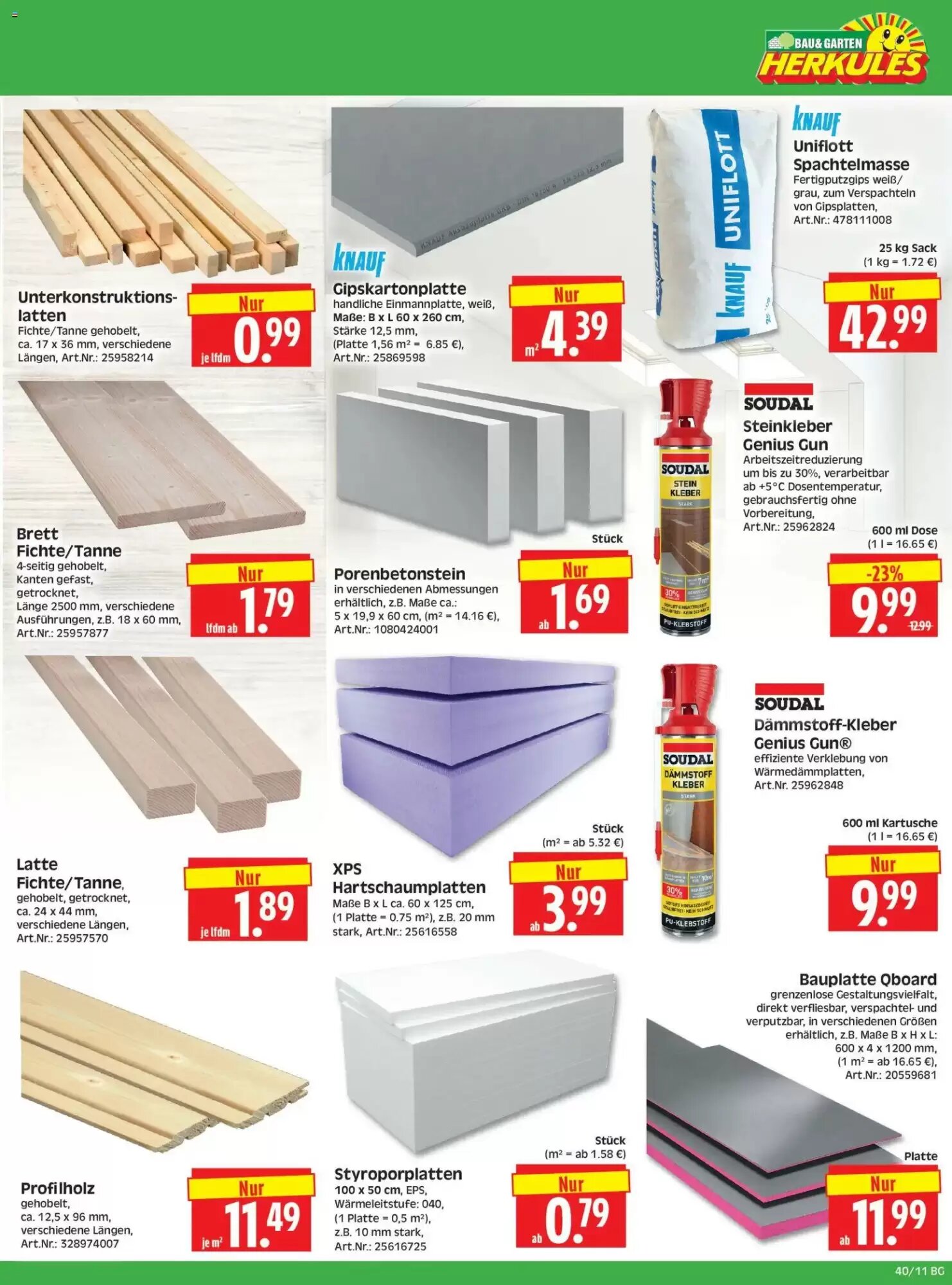 Herkules Baumarkt Prospekt (ab 28.09.2026) zum Blättern - Seite 11