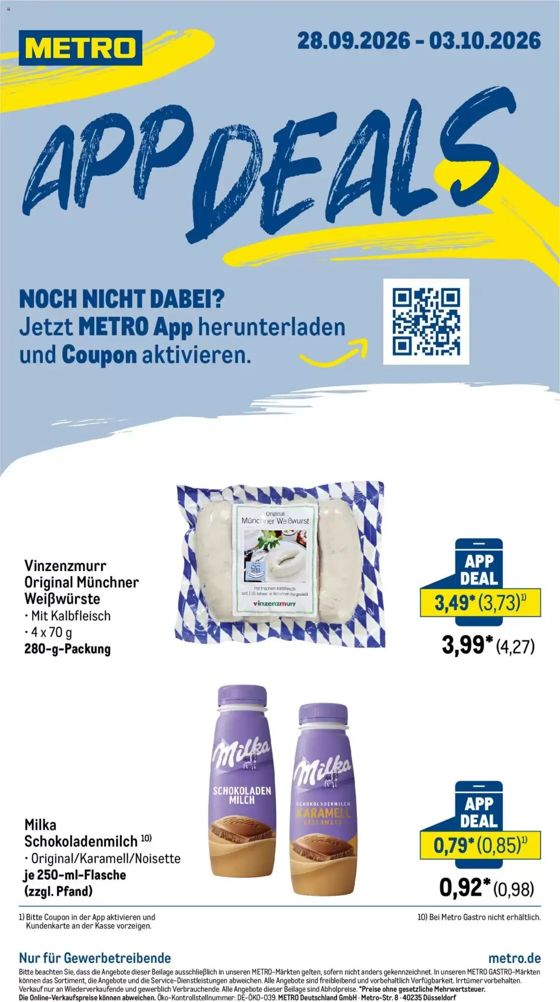 METRO Prospekt (ab 28.09.2026) zum Blättern - Seite 1
