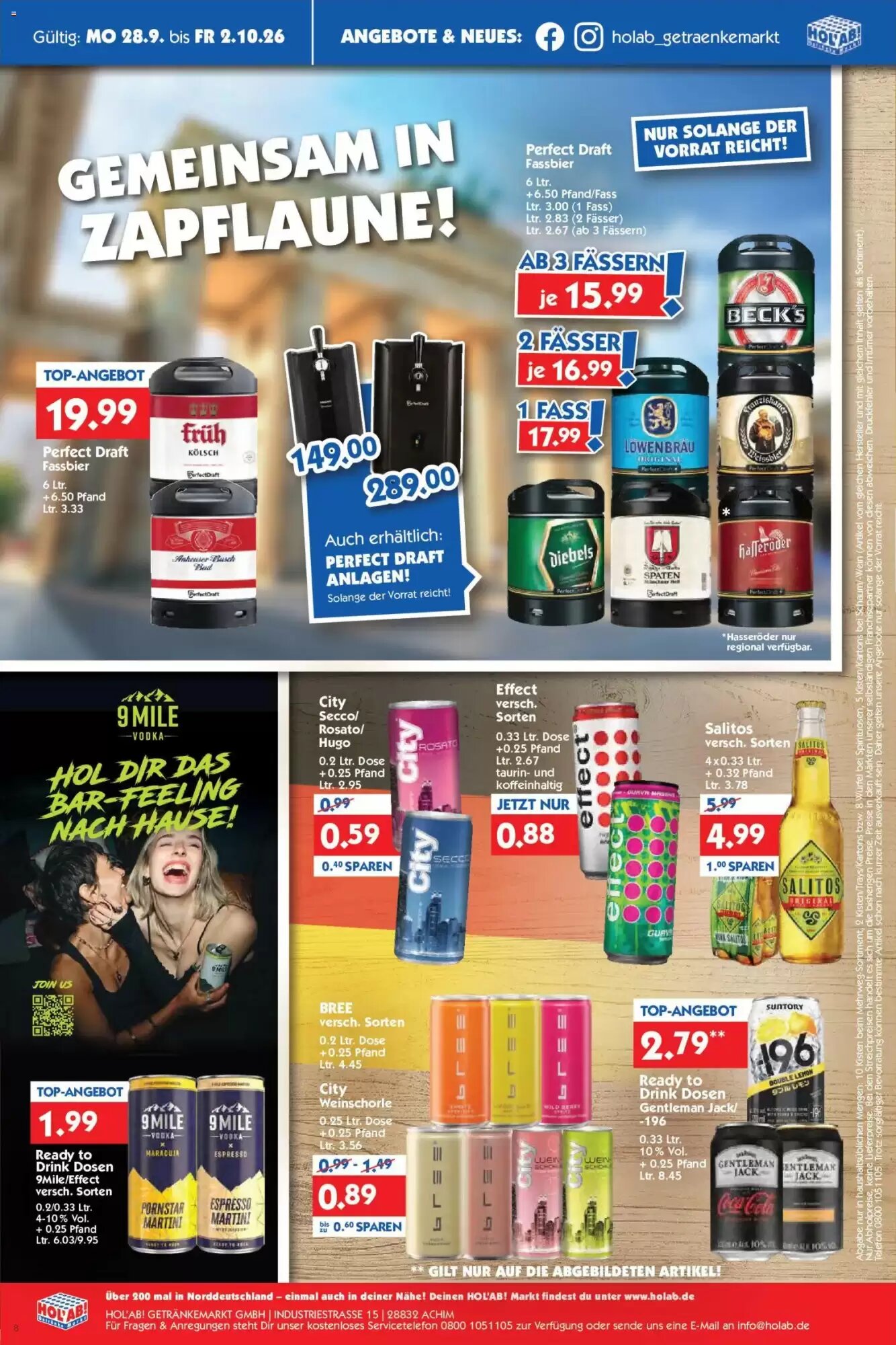 Hol'ab Getränkemarkt Prospekt (ab 28.09.2026) zum Blättern - Seite 8