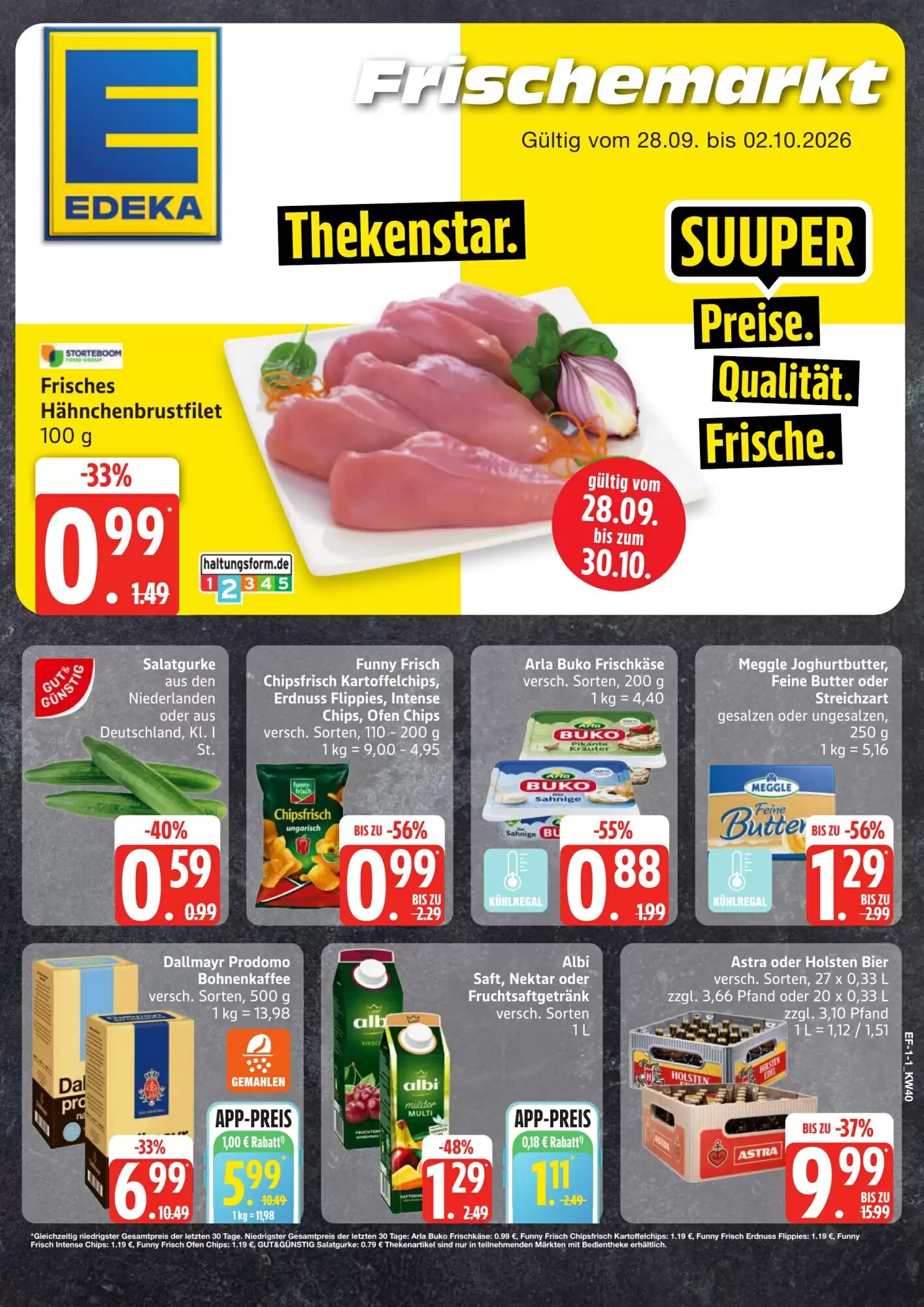 Edeka Frischemarkt Prospekt (ab 28.09.2026) zum Blättern - Seite 1