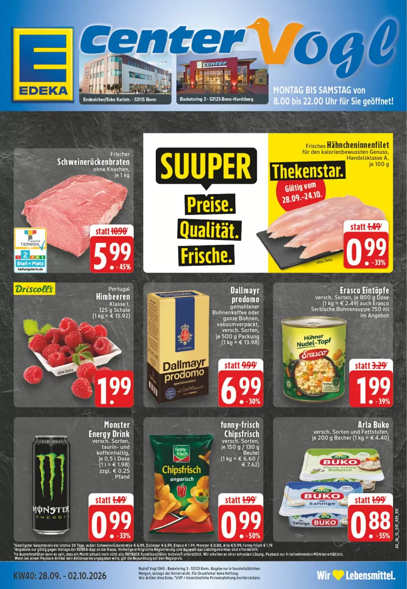 EDEKA Vogl Prospekt (ab 28.09.2026) zum Blättern - Seite 1