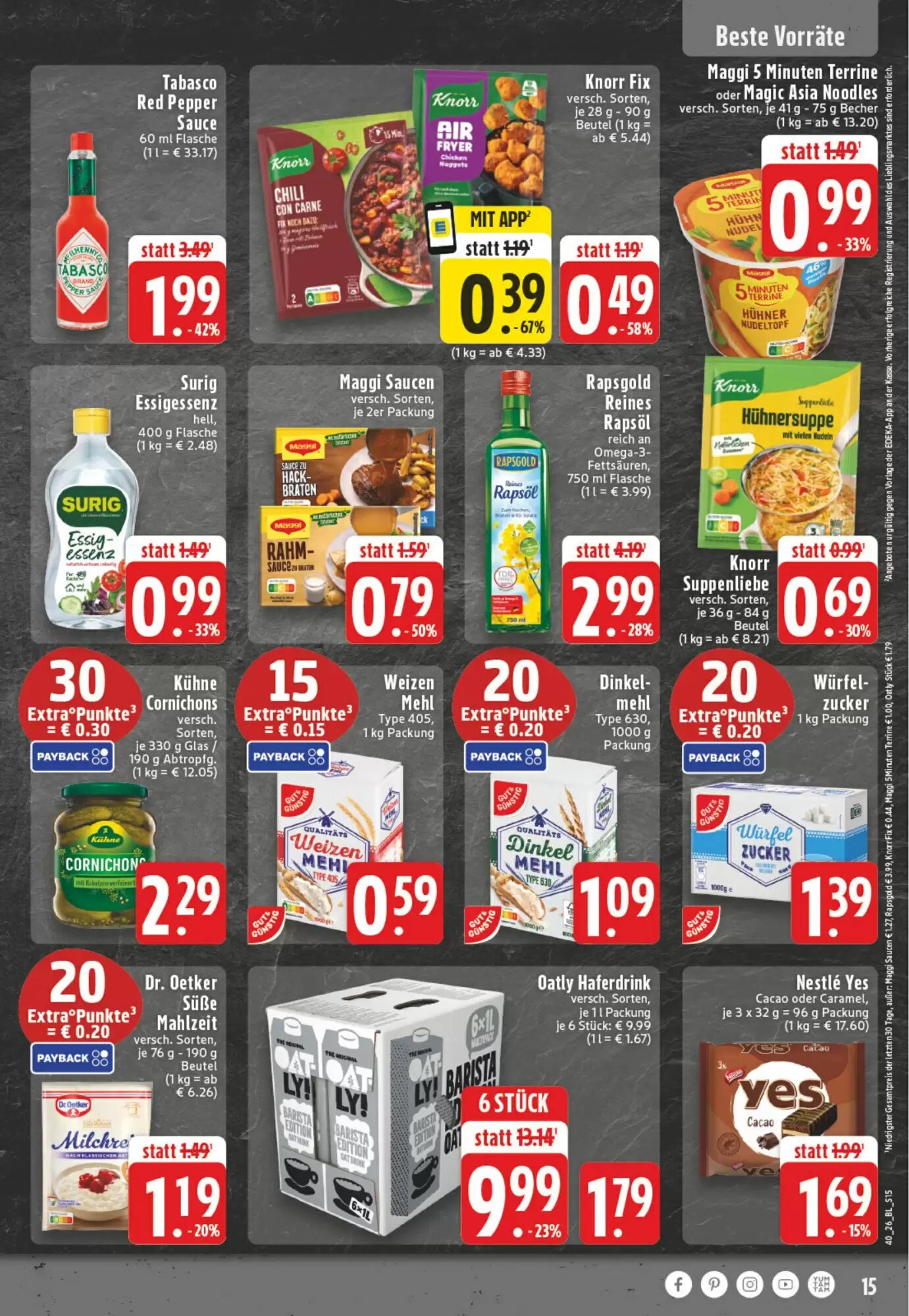 EDEKA Vogl Prospekt (ab 28.09.2026) zum Blättern - Seite 15