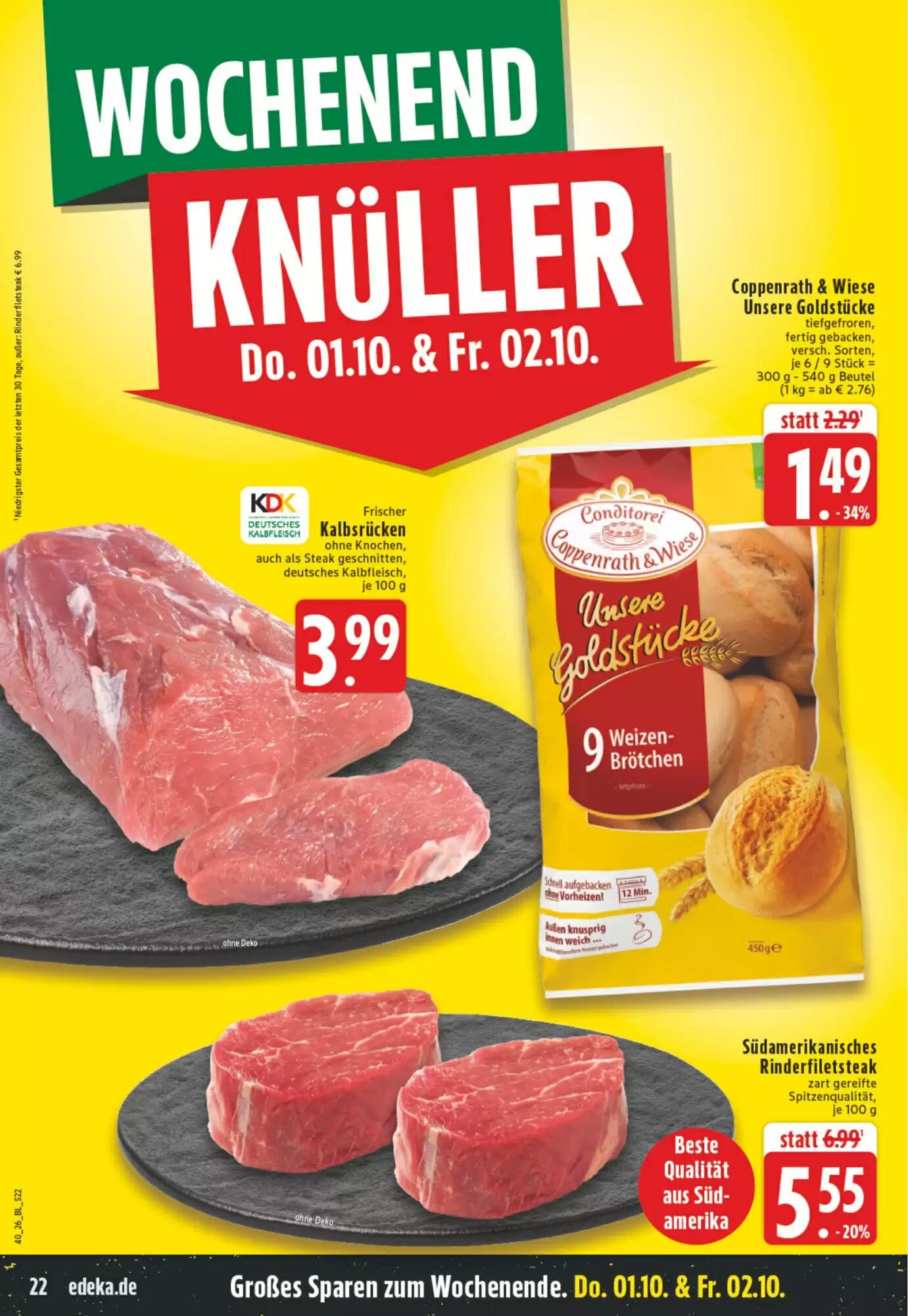 EDEKA Vogl Prospekt (ab 28.09.2026) zum Blättern - Seite 22