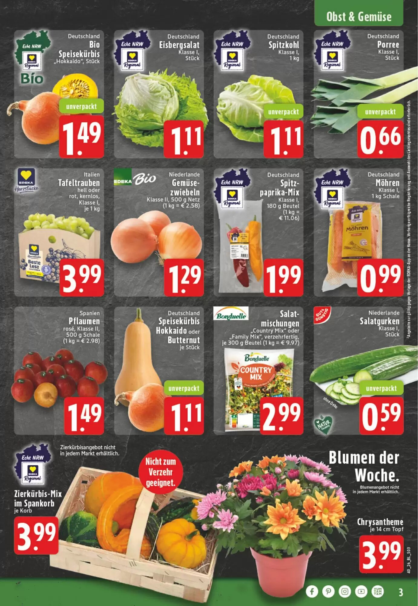 EDEKA Vogl Prospekt (ab 28.09.2026) zum Blättern - Seite 3