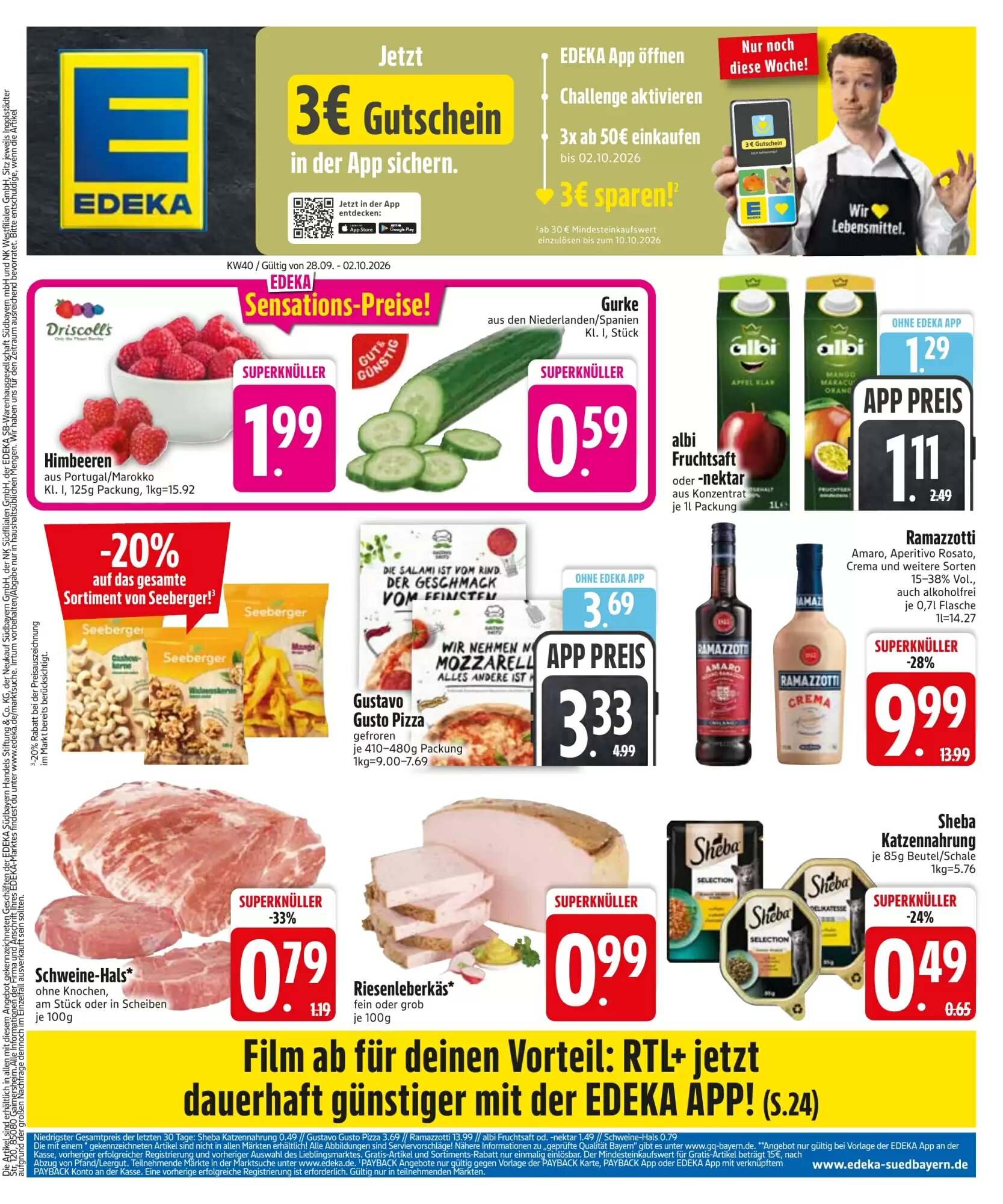EDEKA Berger Prospekt (ab 28.09.2026) zum Blättern - Seite 3