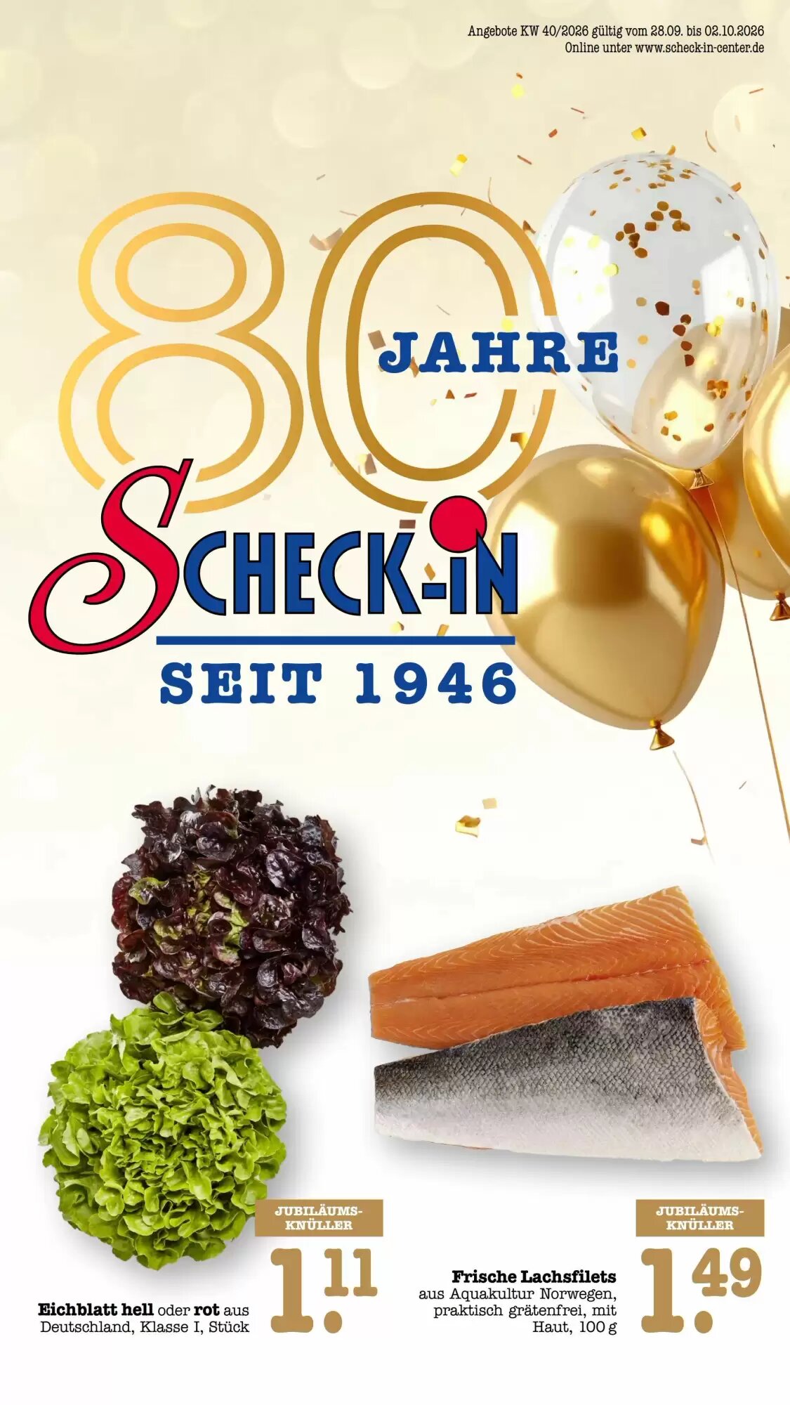 Scheck-in-Center Prospekt (ab 28.09.2026) zum Blättern - Seite 1