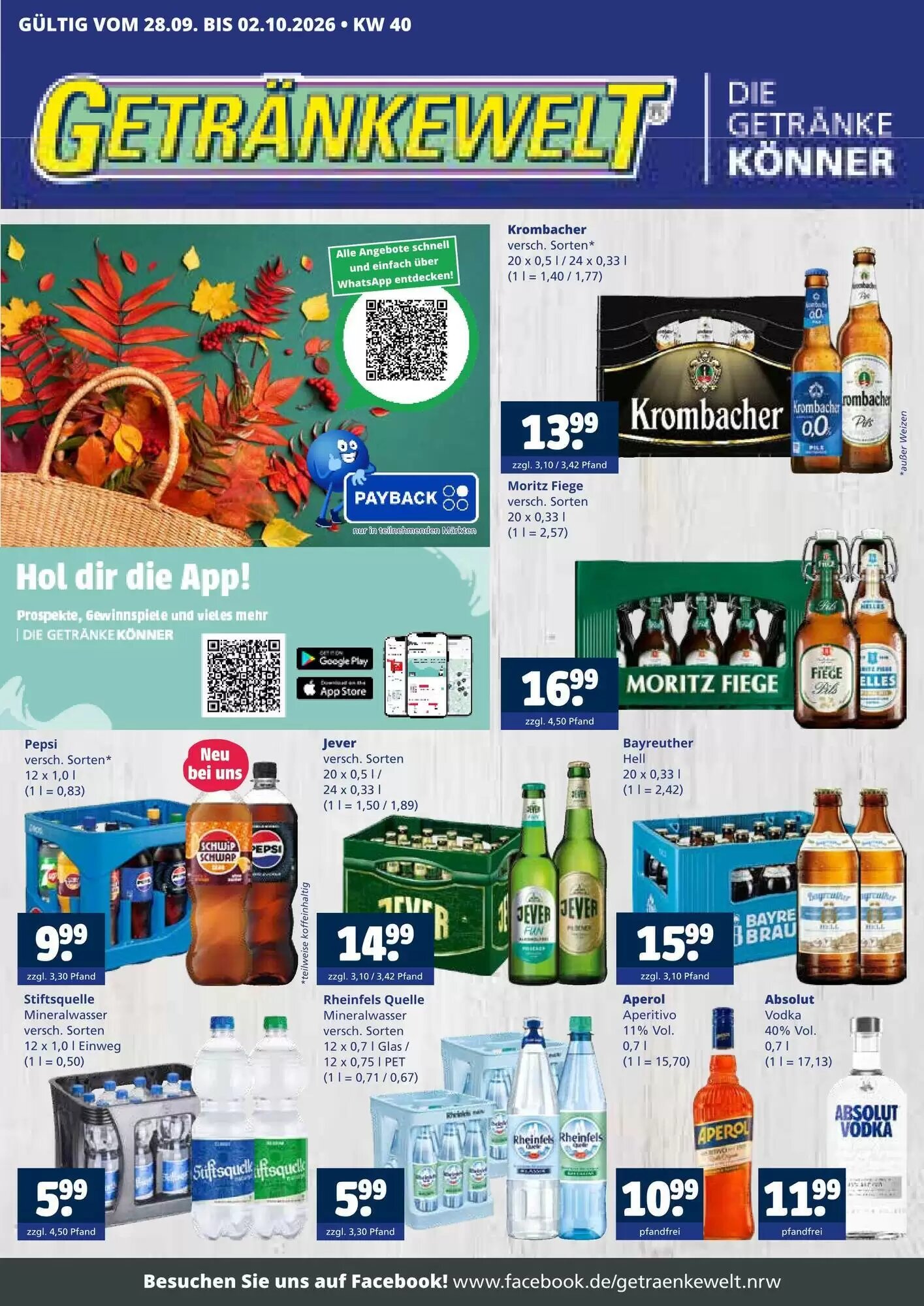 Getränkewelt Prospekt (ab 28.09.2026) zum Blättern - Seite 1