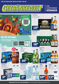 Getränkewelt Prospekt (ab 28.09.2026) zum Blättern