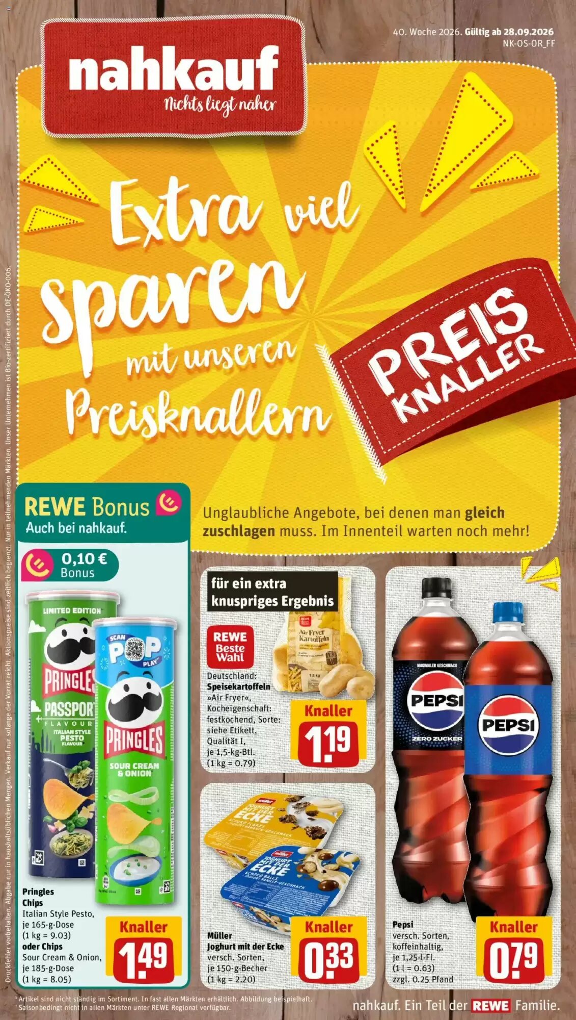 nahkauf Prospekt (ab 28.09.2026) zum Blättern - Seite 1