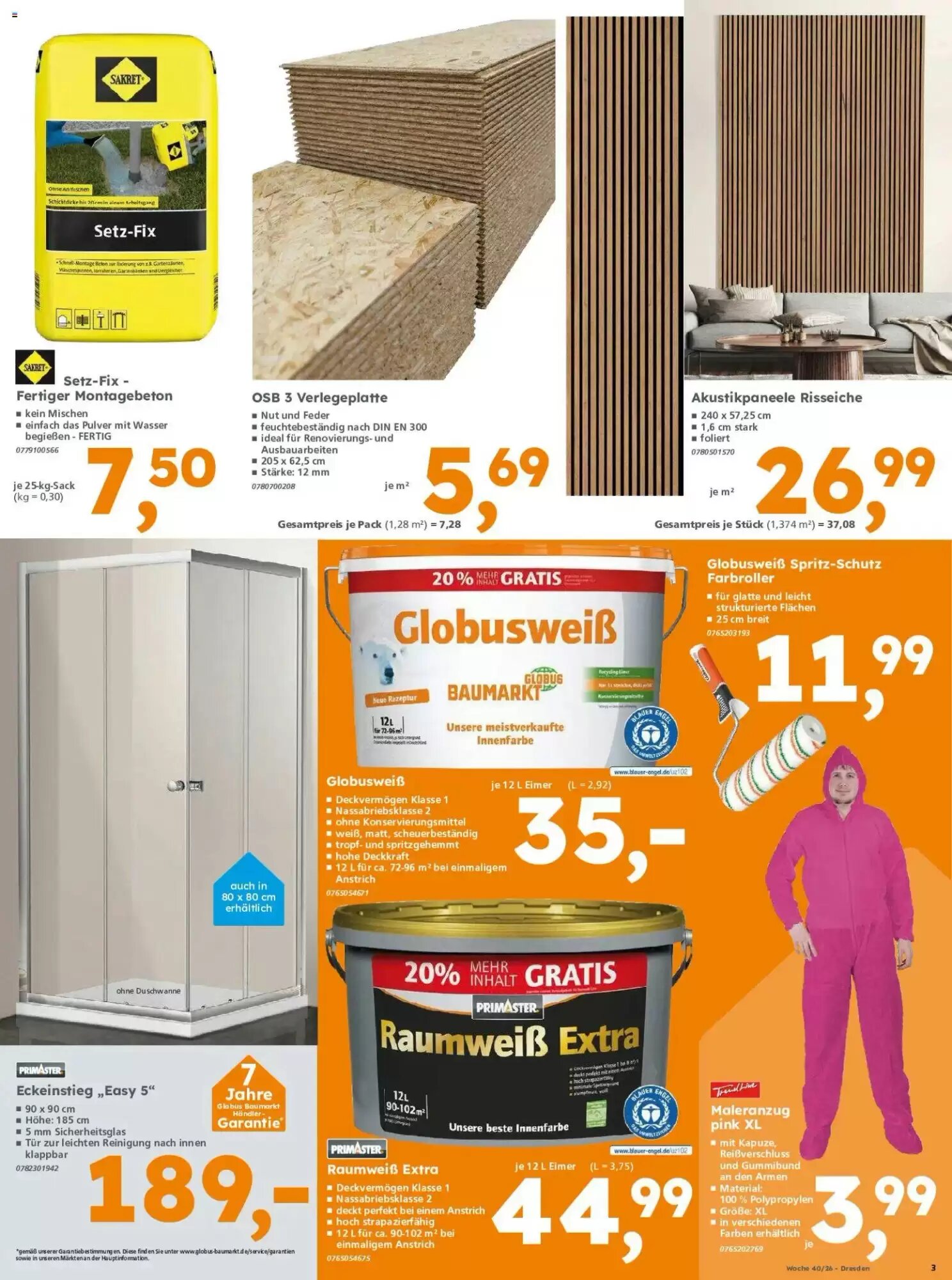 Globus Baumarkt Prospekt (ab 28.09.2026) zum Blättern - Seite 3