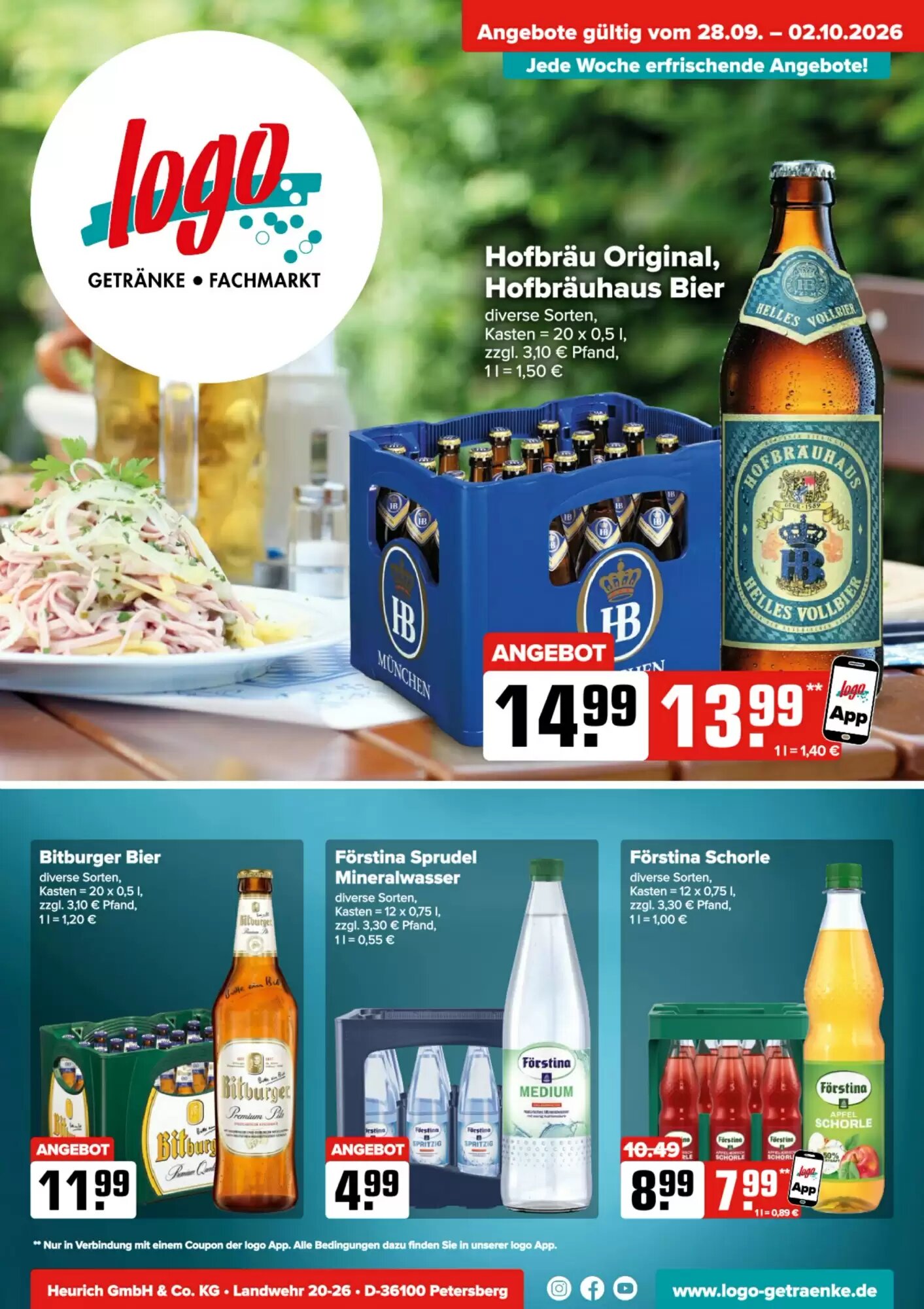 Logo Getränkemarkt Prospekt (ab 28.09.2026) zum Blättern - Seite 1