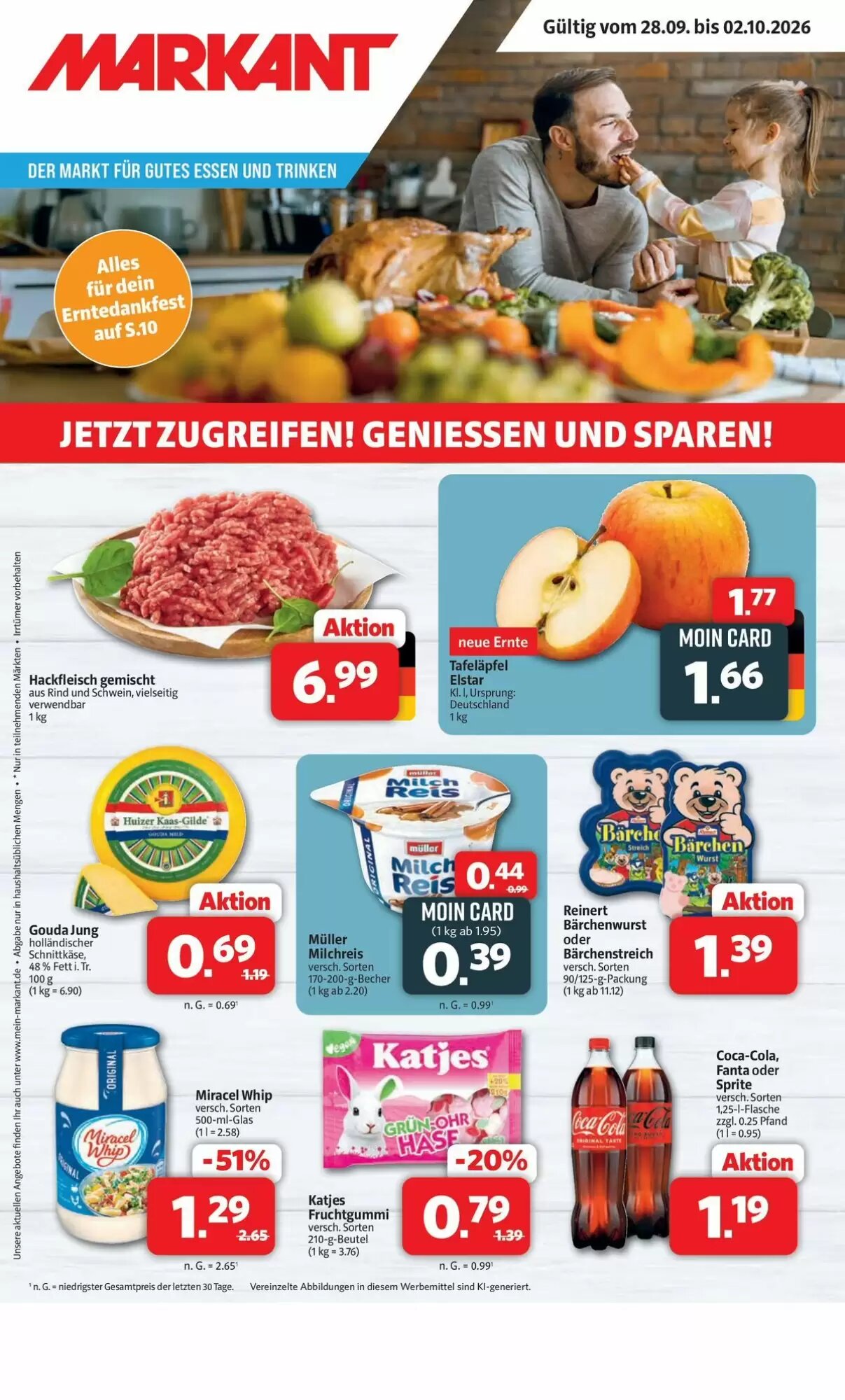Markant Markt Prospekt (ab 28.09.2026) zum Blättern - Seite 1