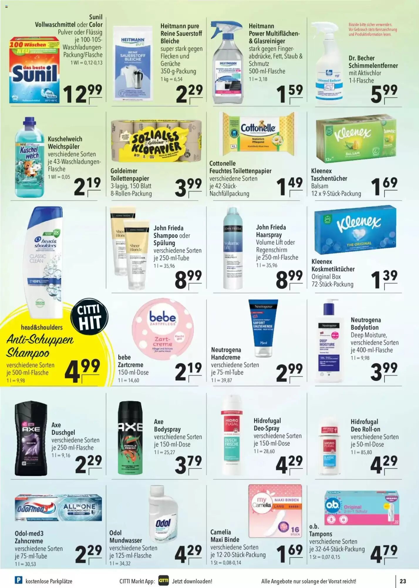 CITTI Markt Prospekt (ab 30.09.2026) zum Blättern - Seite 23